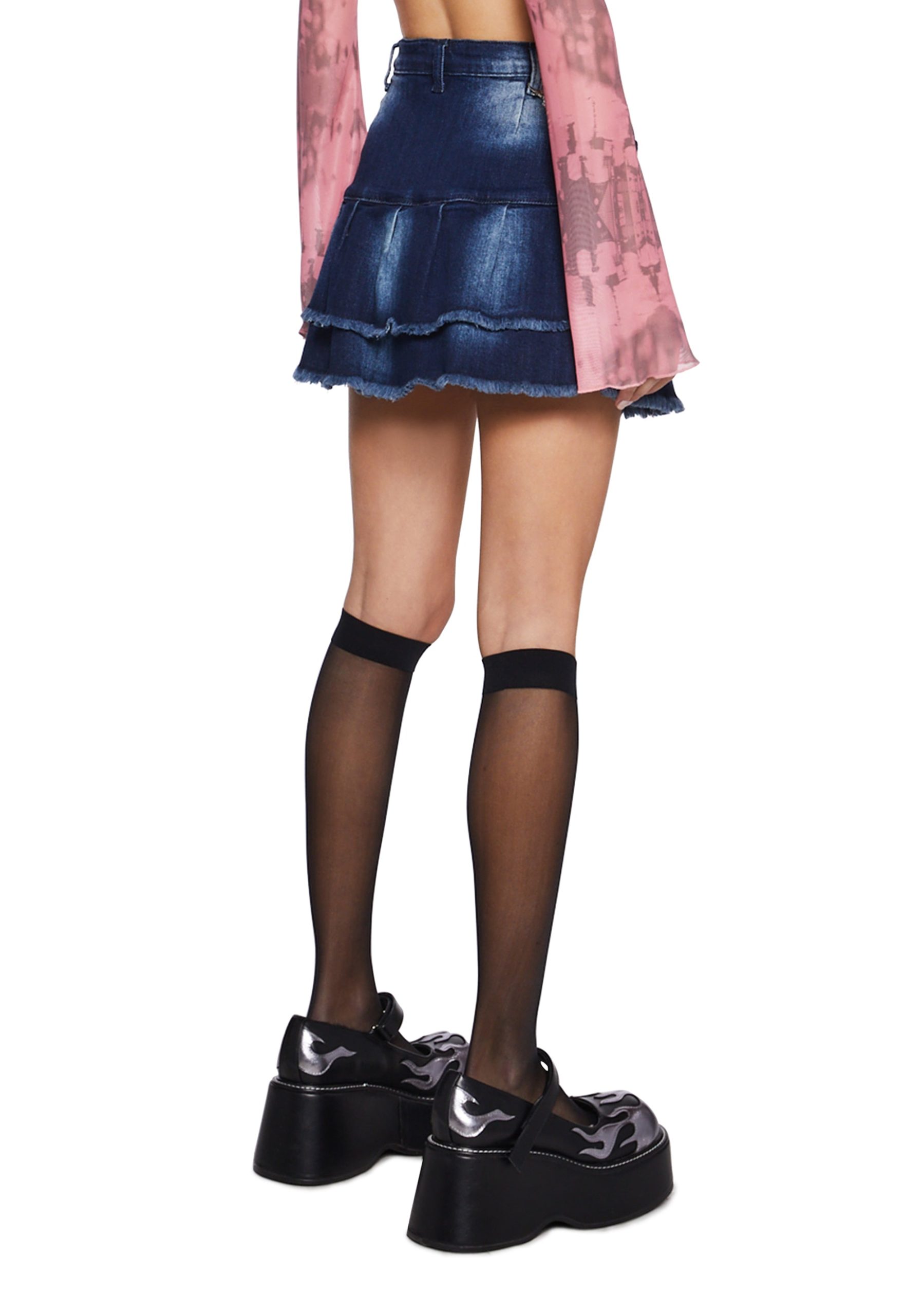 No Room For Drama Mini Skirt - Image 4