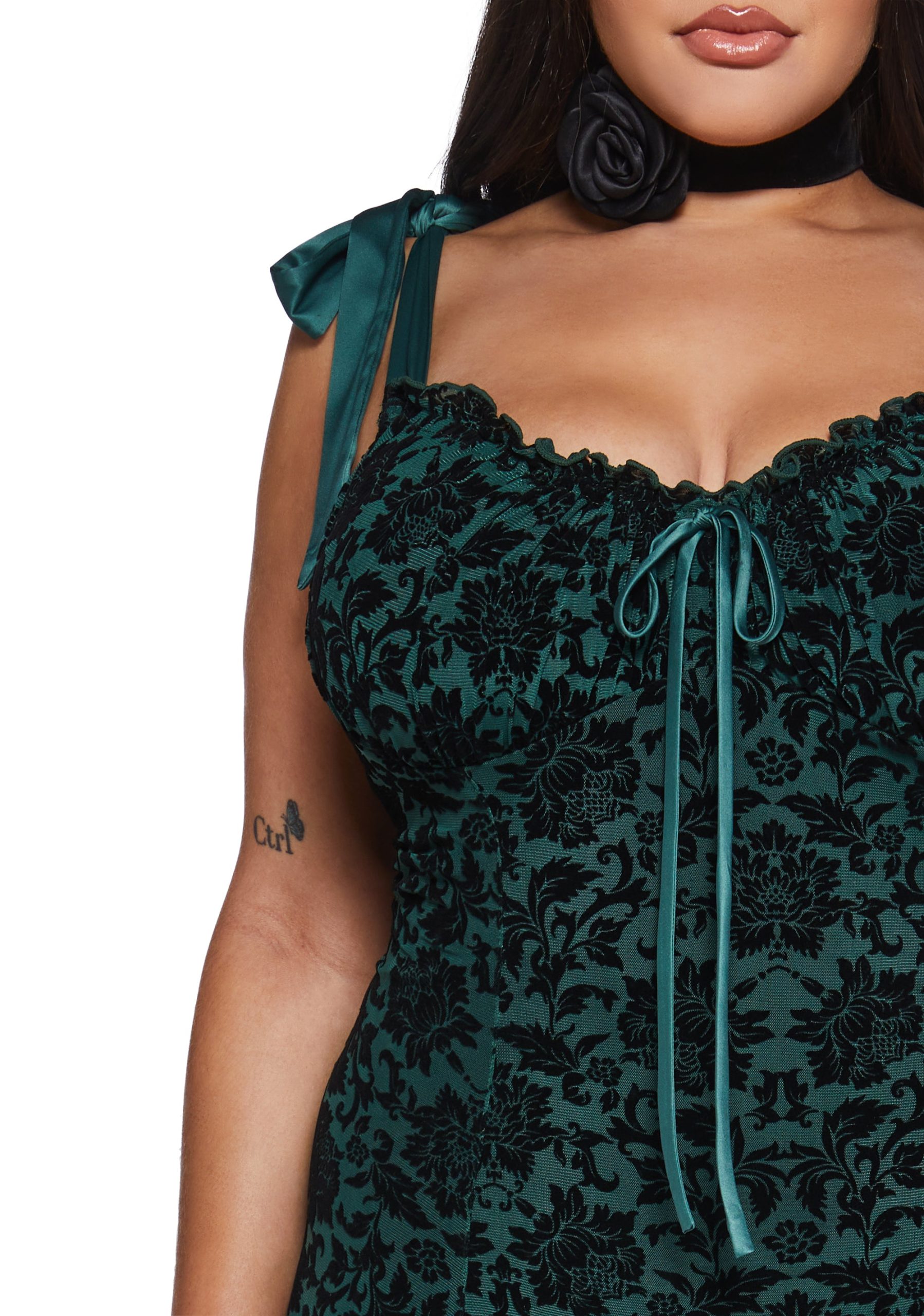 Wildflower Fables Mini Dress - Green - Image 9