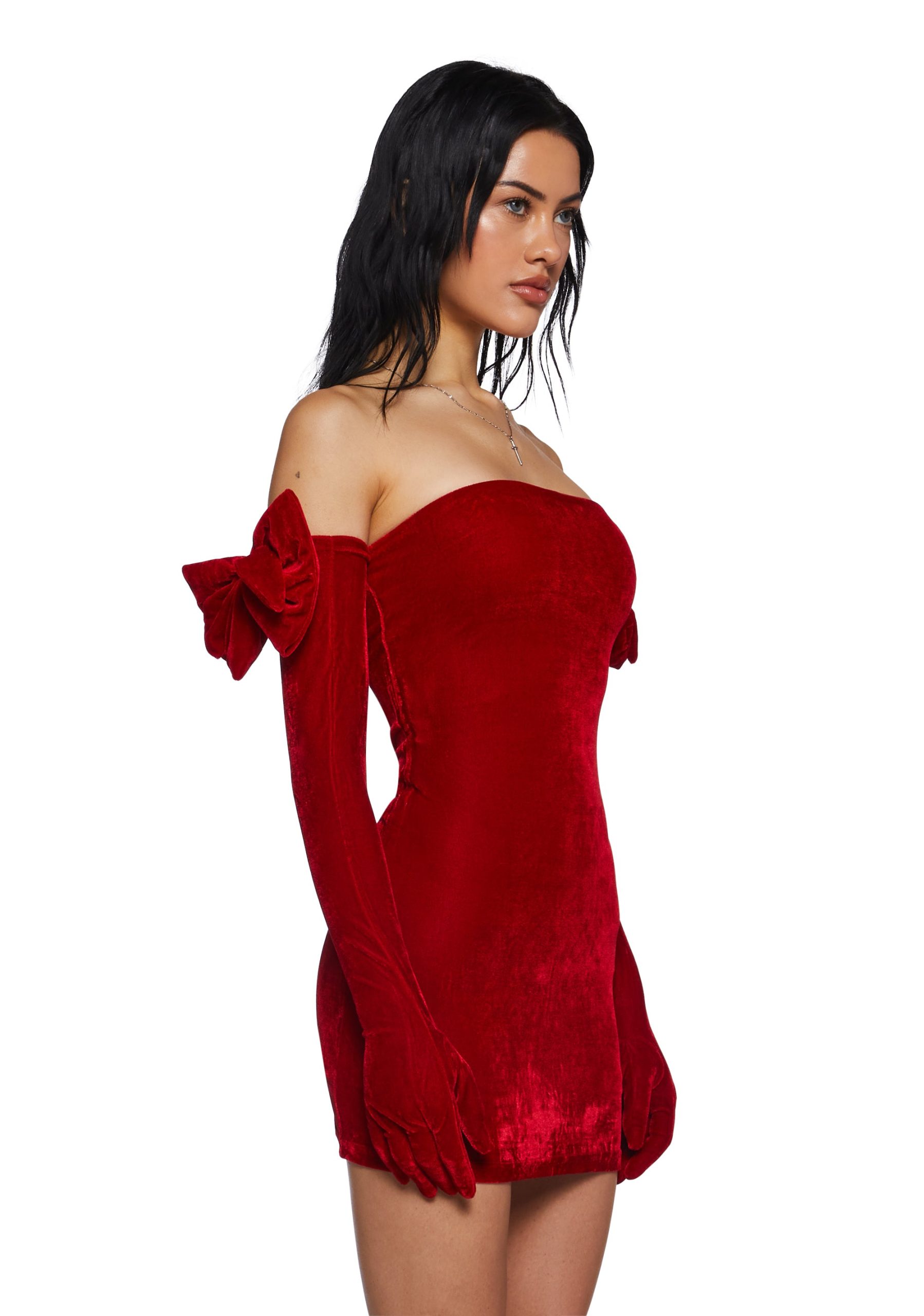Pretty Perfection Mini Dress Set - Red - Image 3