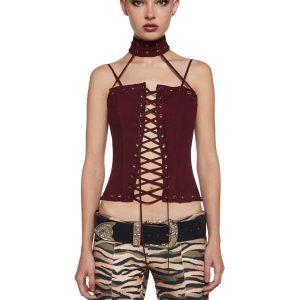 Waited All Night Corset Top
