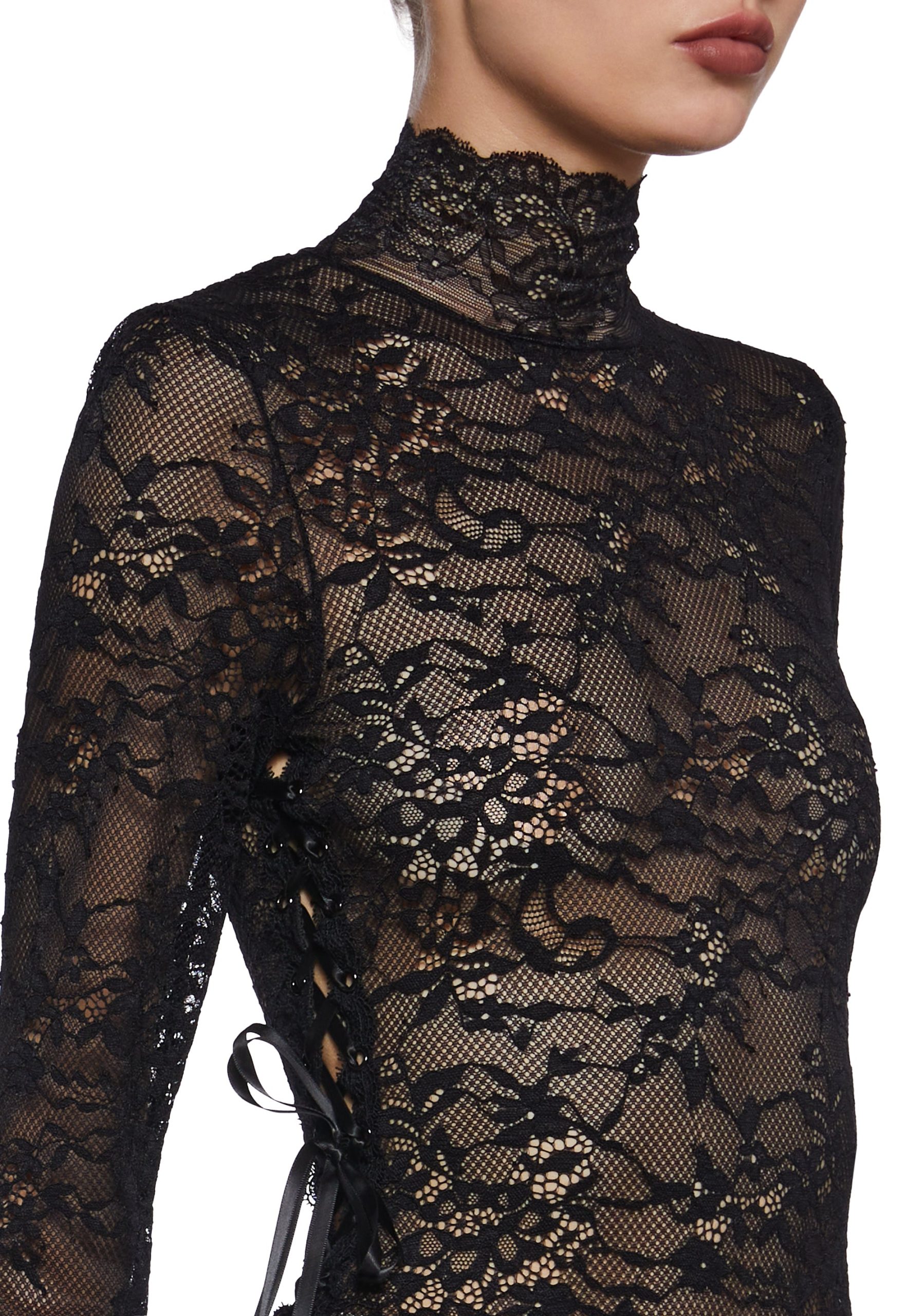 Sultry Provocations Lace Bodysuit - Image 6