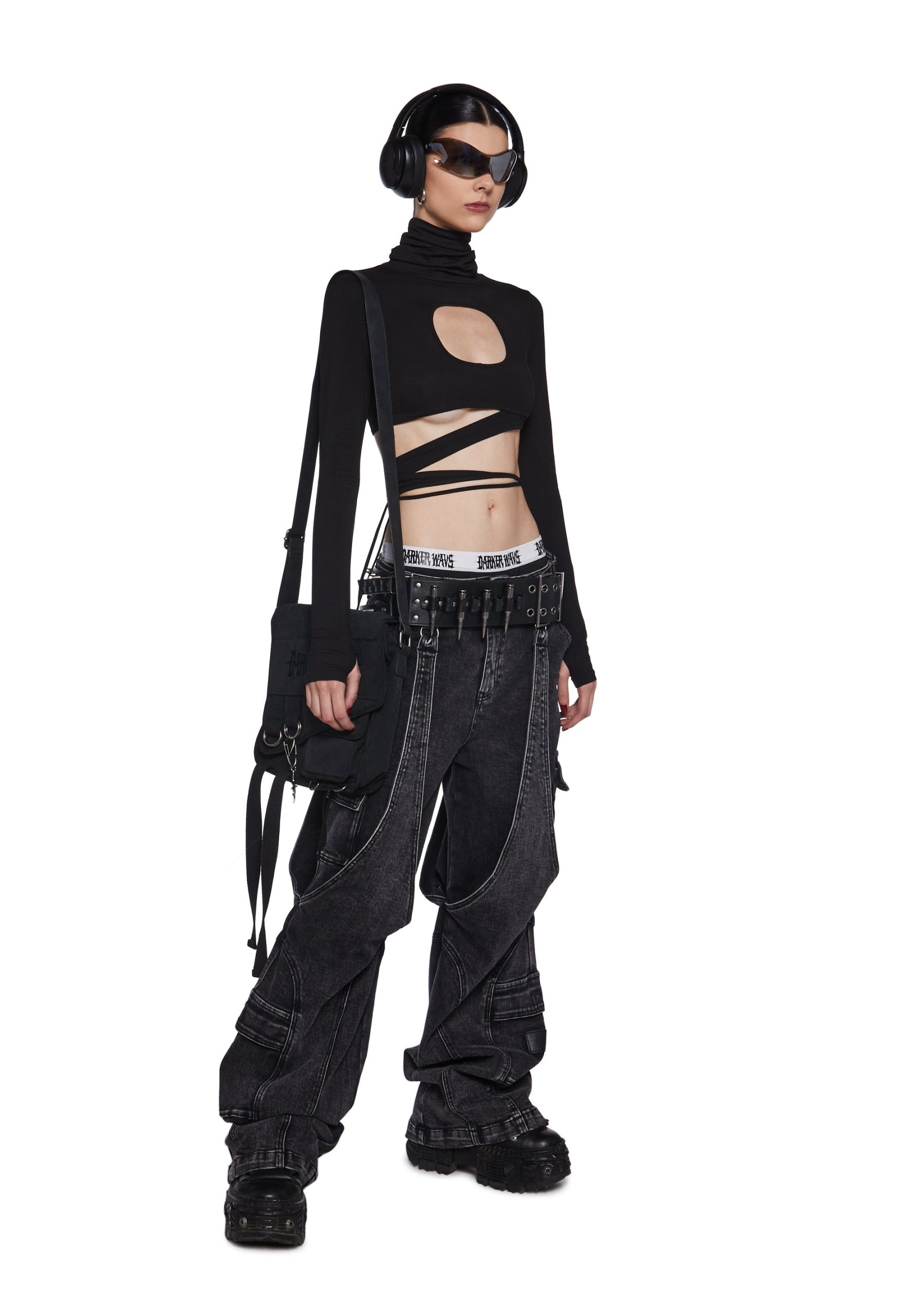 Warp Long Sleeve Wrap Top - Image 2