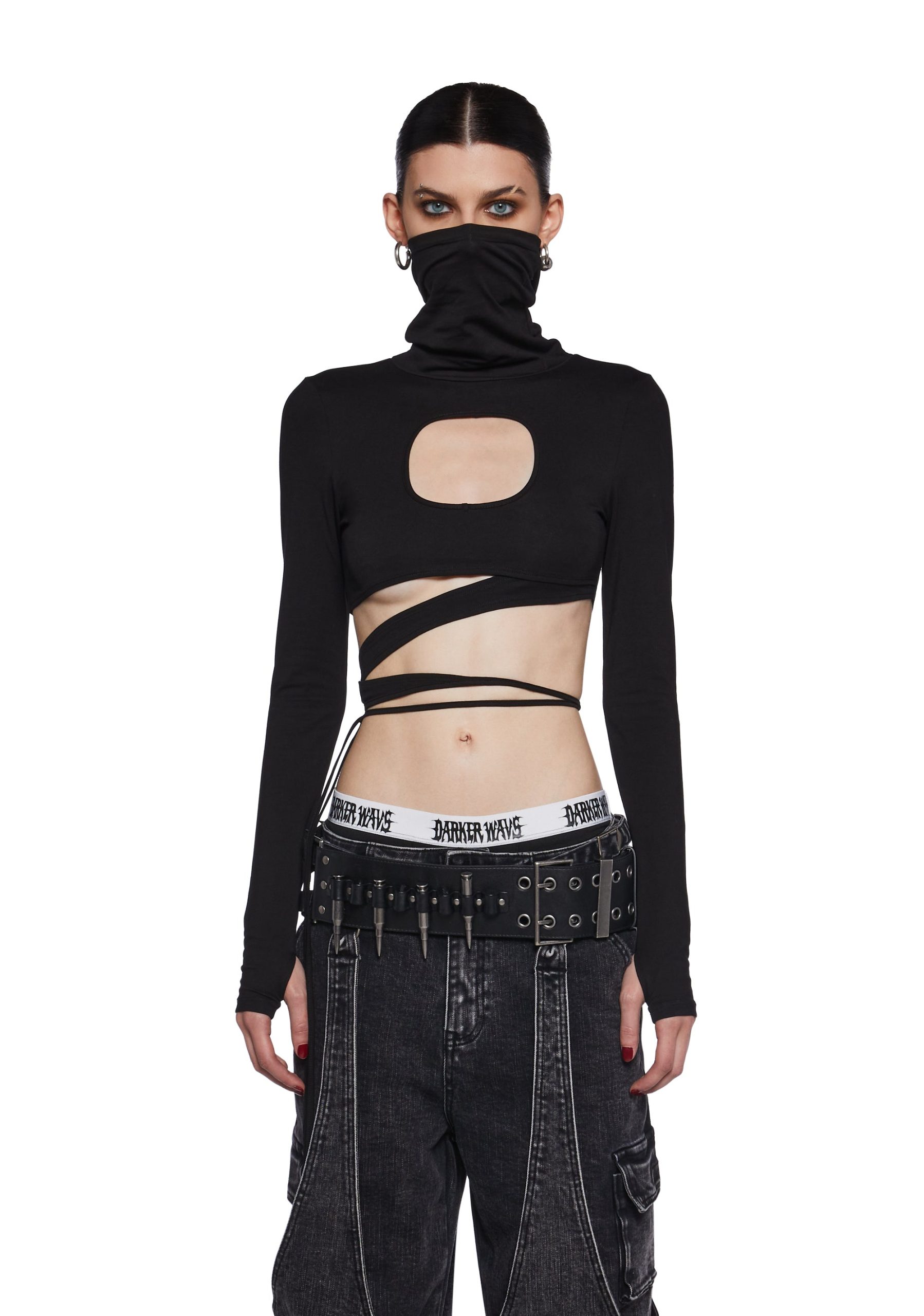 Warp Long Sleeve Wrap Top - Image 5