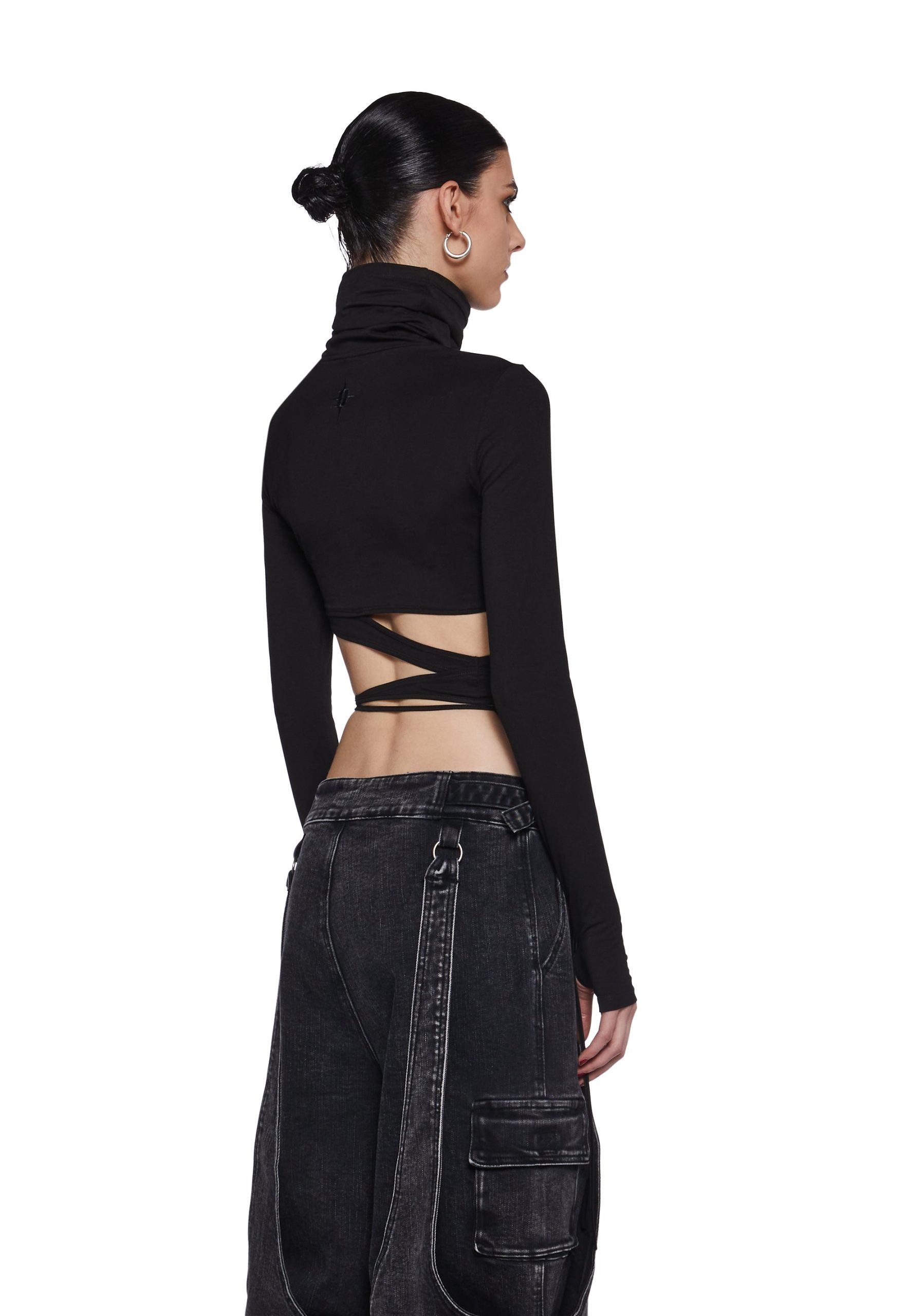 Warp Long Sleeve Wrap Top - Image 3