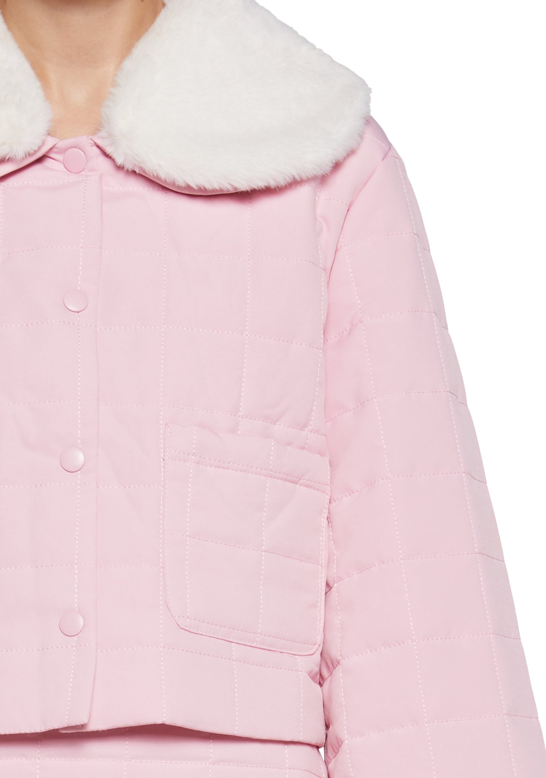 Polar Express Quilted Jacket  - Pink - Image 5