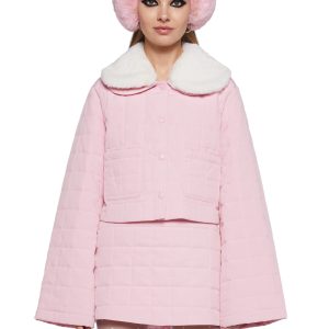 Polar Express Quilted Jacket  - Pink