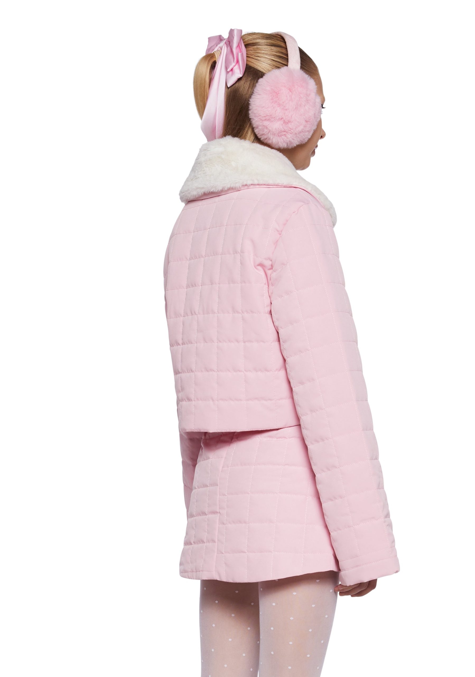 Polar Express Quilted Jacket  - Pink - Image 4