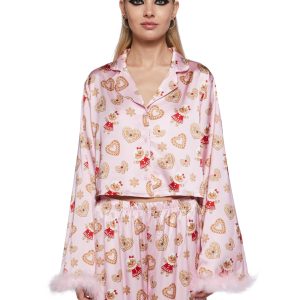 Love Surrounds Me Pajama Top - Pink