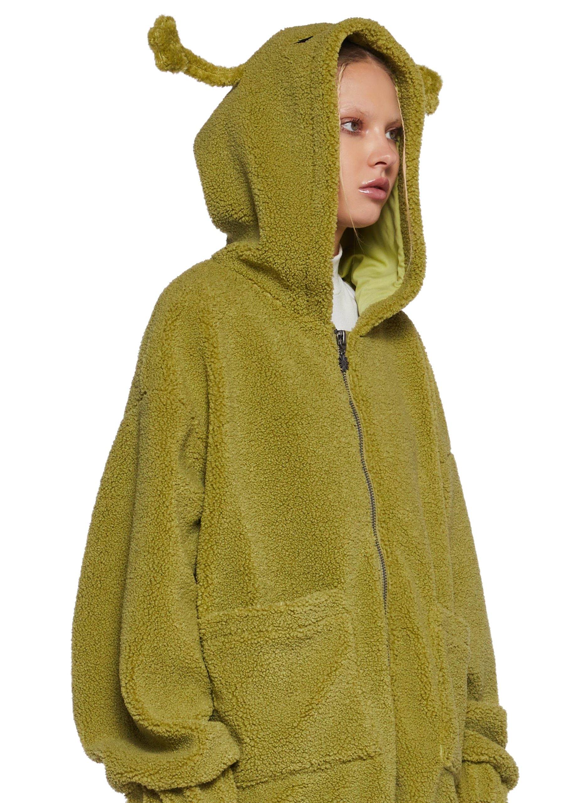 In Your Orbit Hooded Sherpa Jacket - Image 5