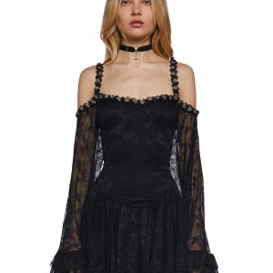 Formally Yours Mini Dress - Black