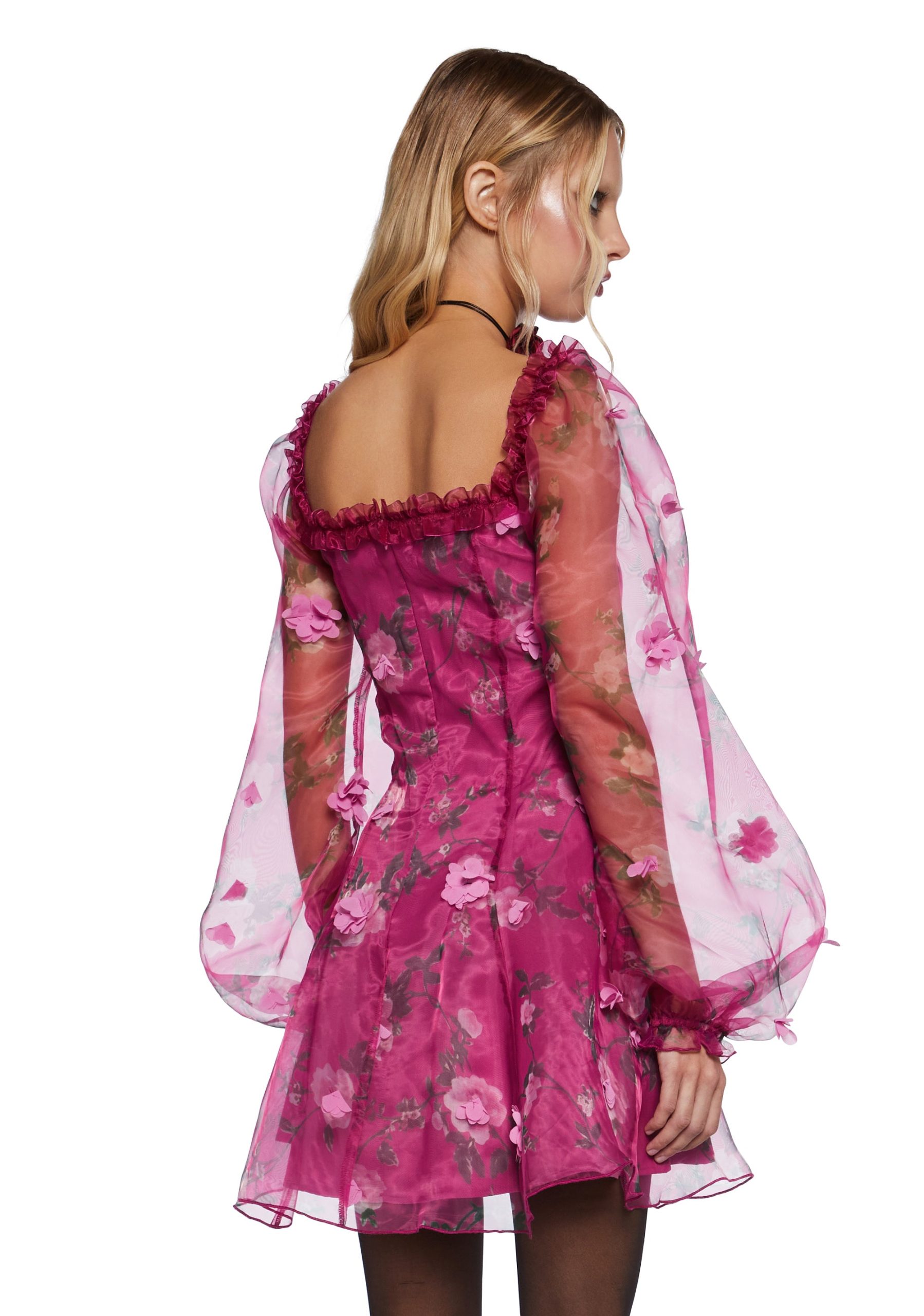 Multiple Proposals Mini Dress - Dark Pink - Image 4