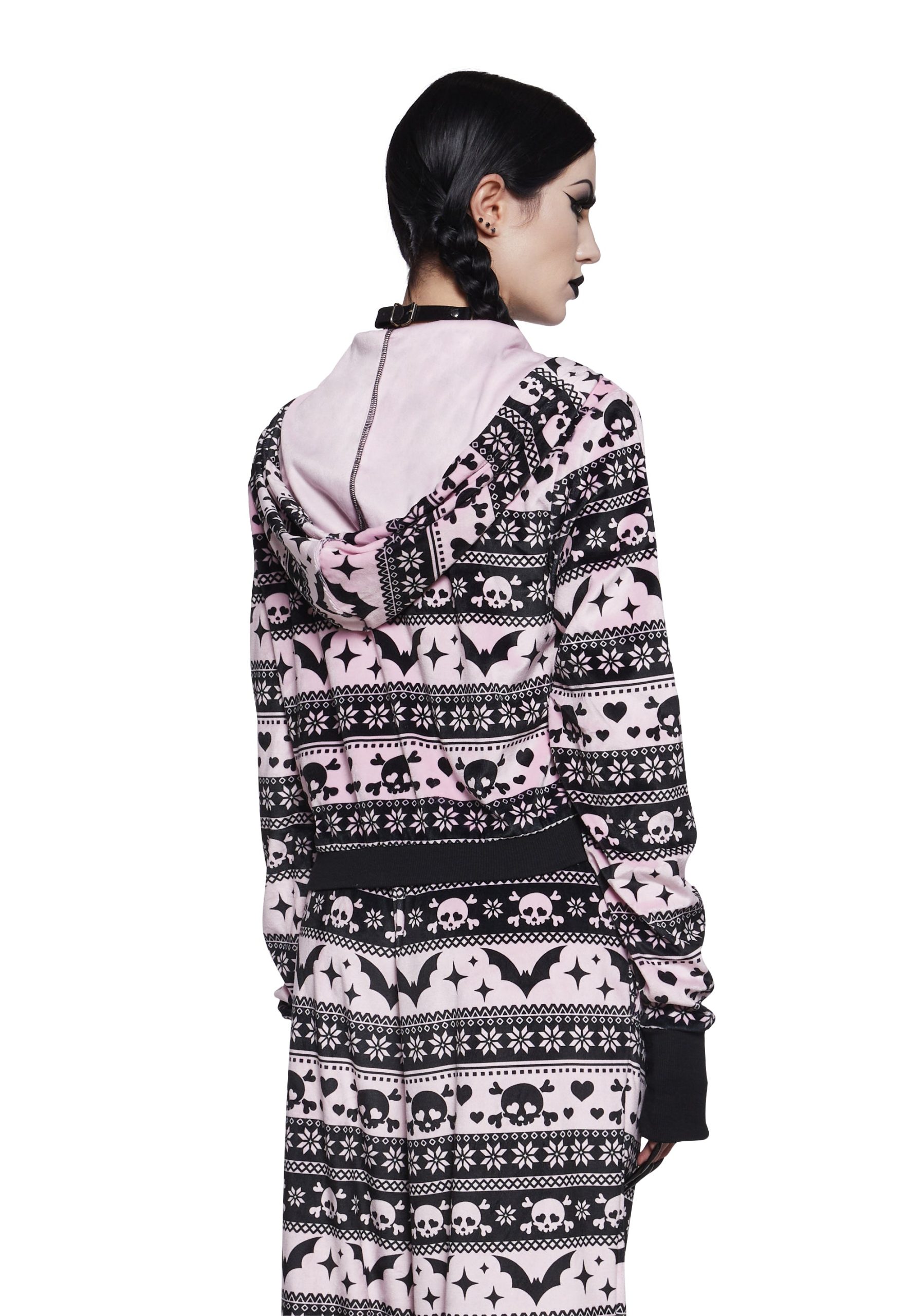 Deck The Skulls Zip-Up Hoodie - Image 3