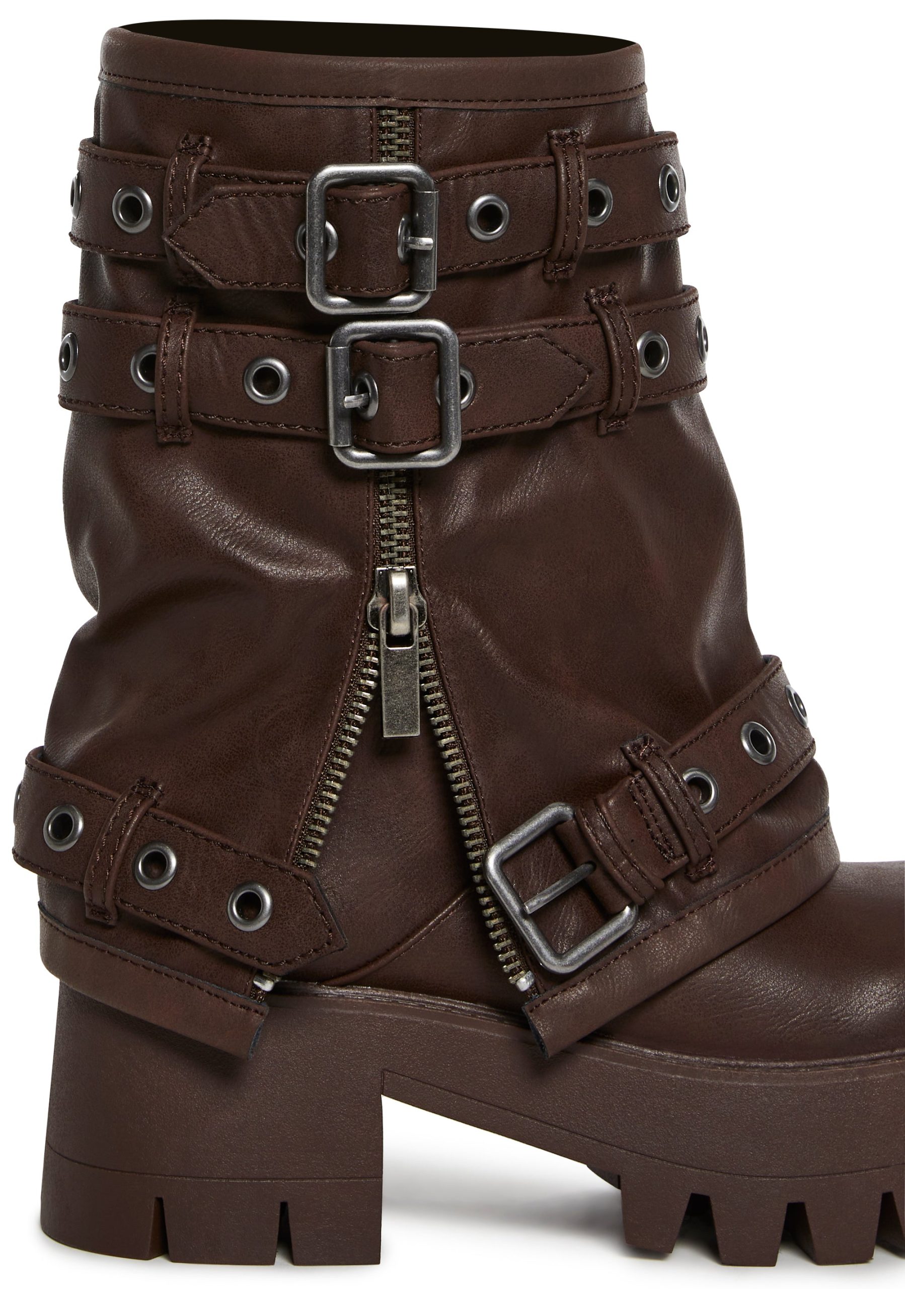 Warp Combat Boots - Brown - Image 2