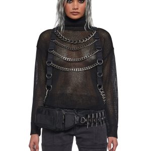 Warp Chain Harness Sweater