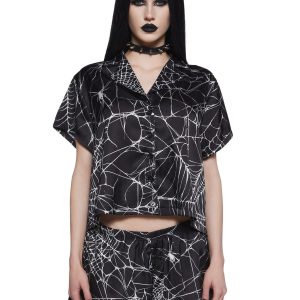 Walking Into Spiderwebs PJ Set