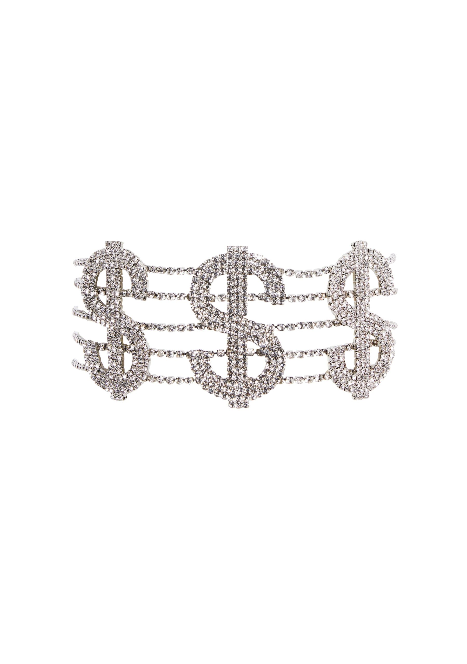 Dollar Signs Crystal Choker - Image 3