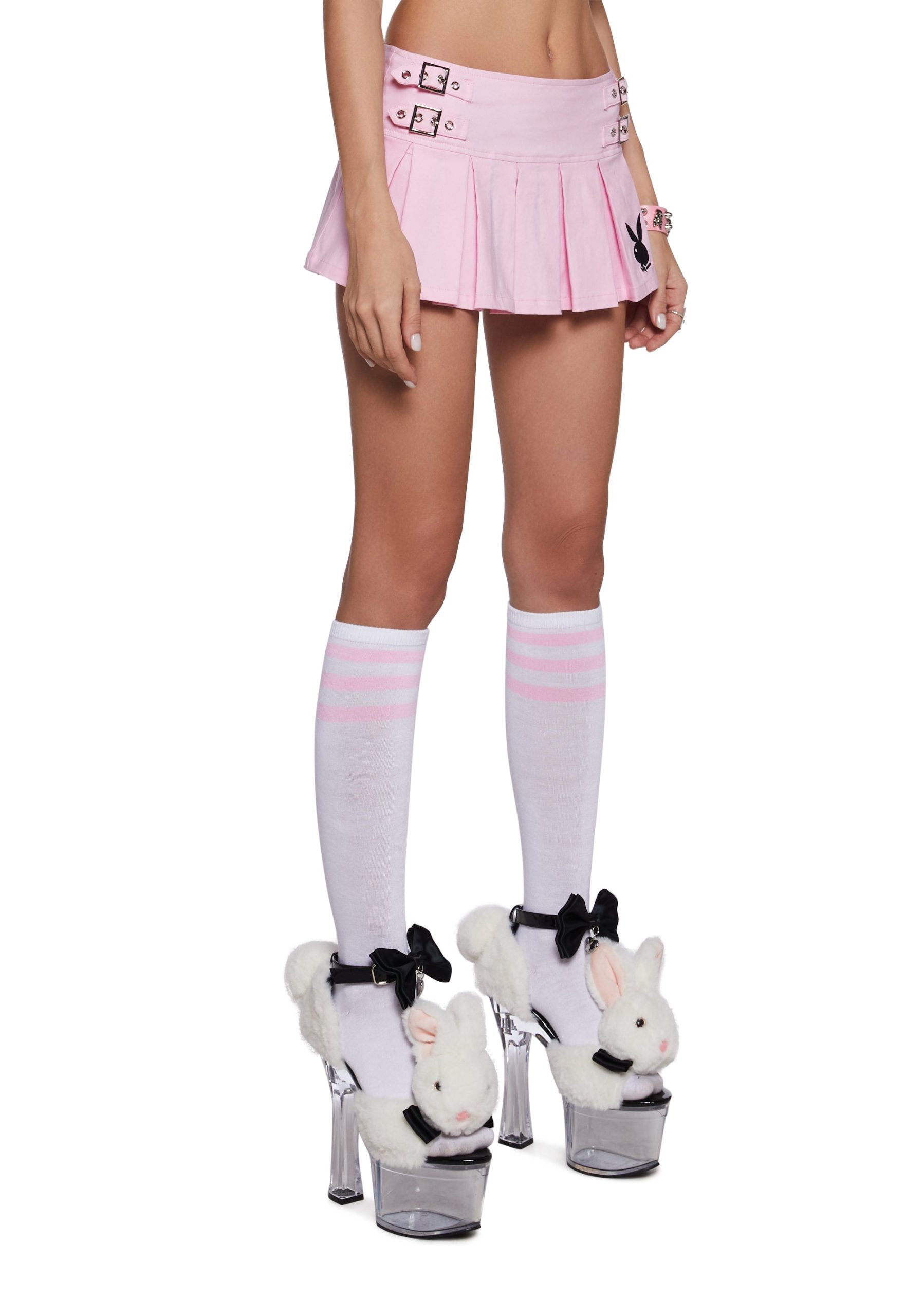 Playful Pinup Pleated Mini Skirt - Image 3