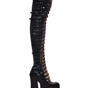 Thigh High Hardcore Dazzle Platform Boots