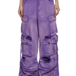Wicked Persuasion Cargo Jeans - Purple