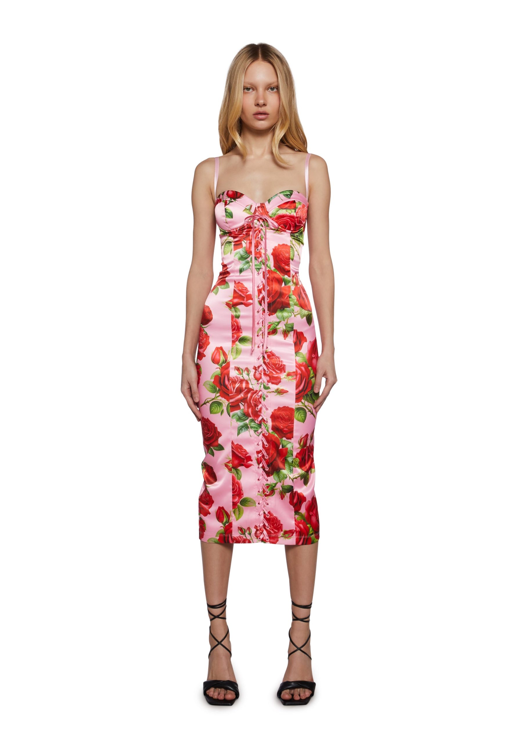 Romantic Getaway Midi Dress - Pink
