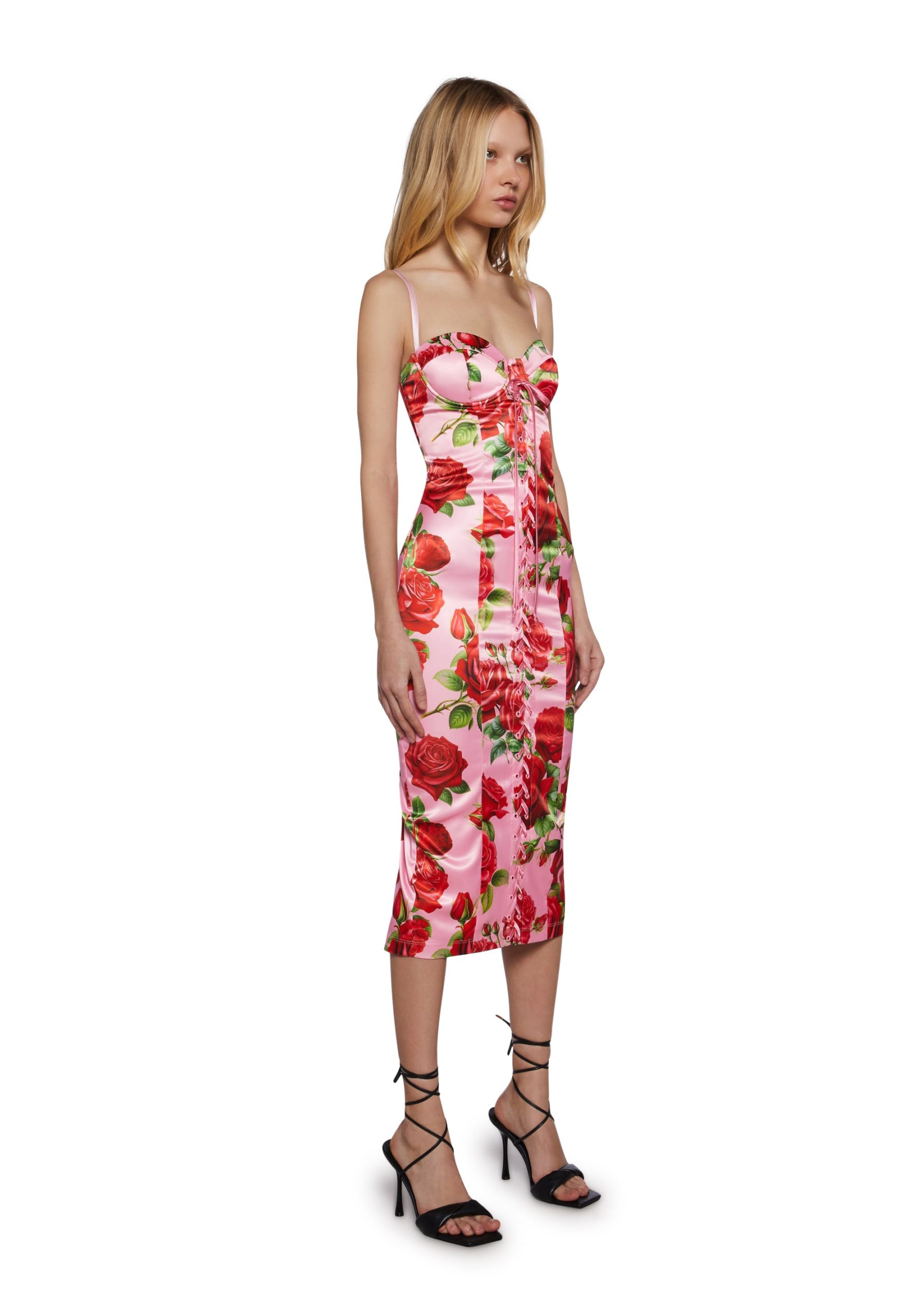 Romantic Getaway Midi Dress - Pink - Image 3