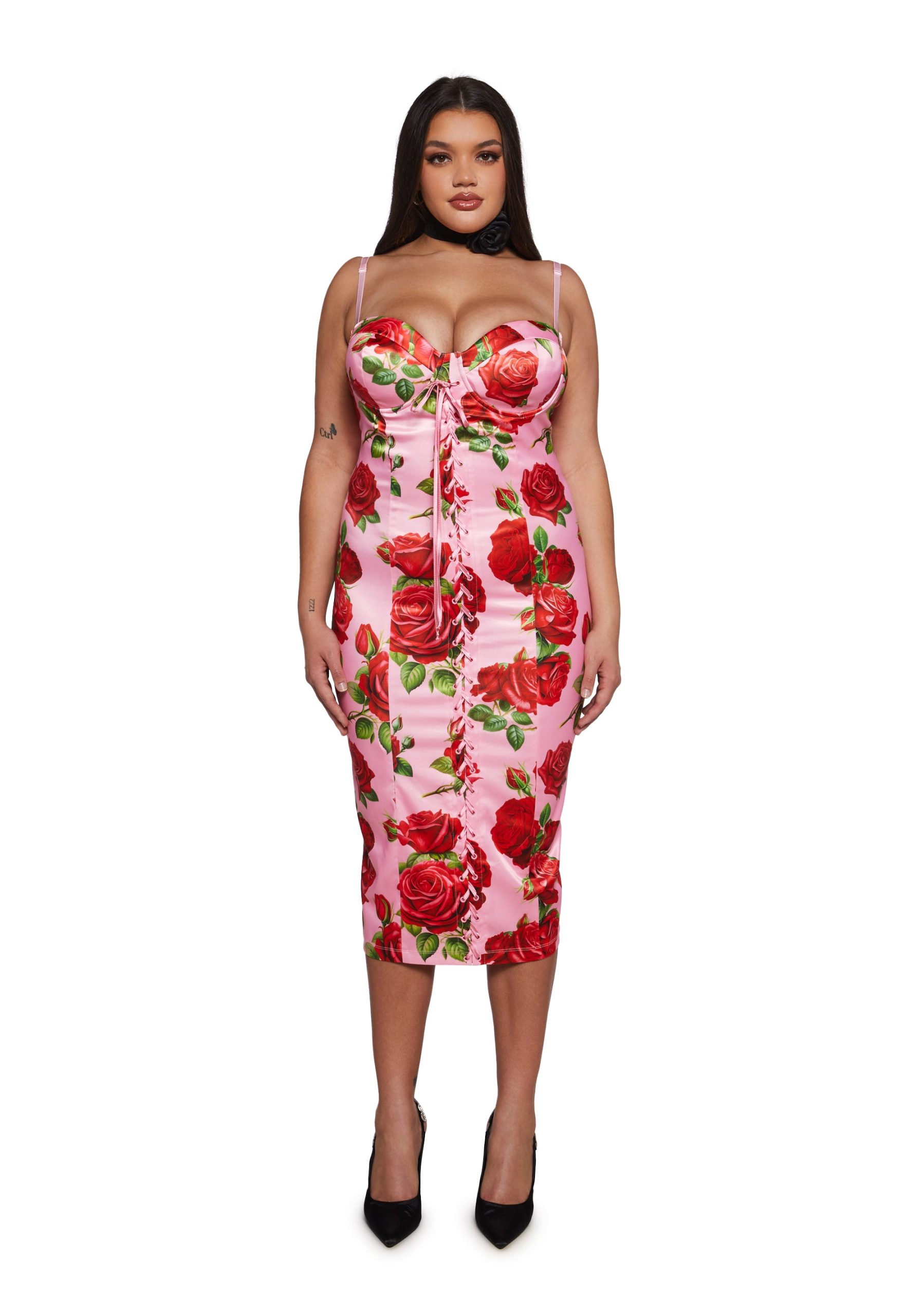Romantic Getaway Midi Dress - Pink - Image 6