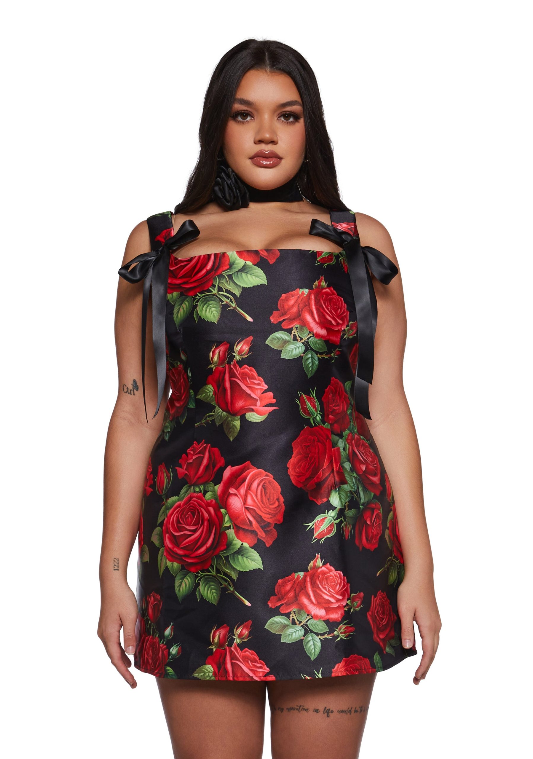 Pixie Stardust Mini Dress - Roses - Image 6