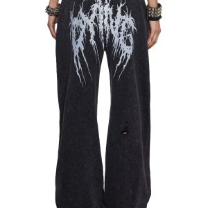 Death Rock Wide Leg Sweatpants