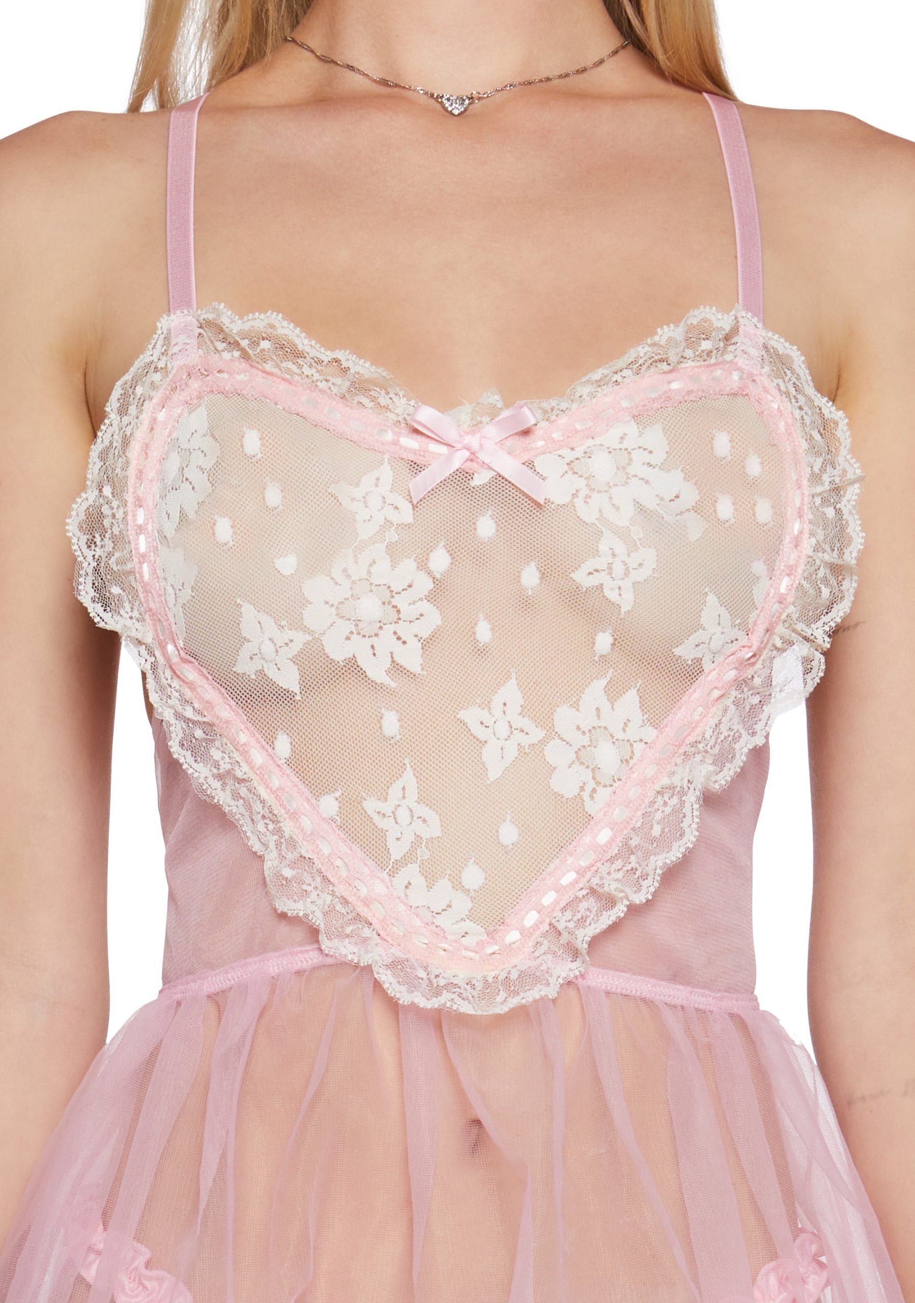 Lovely Hearts Lace Teddy - Image 5
