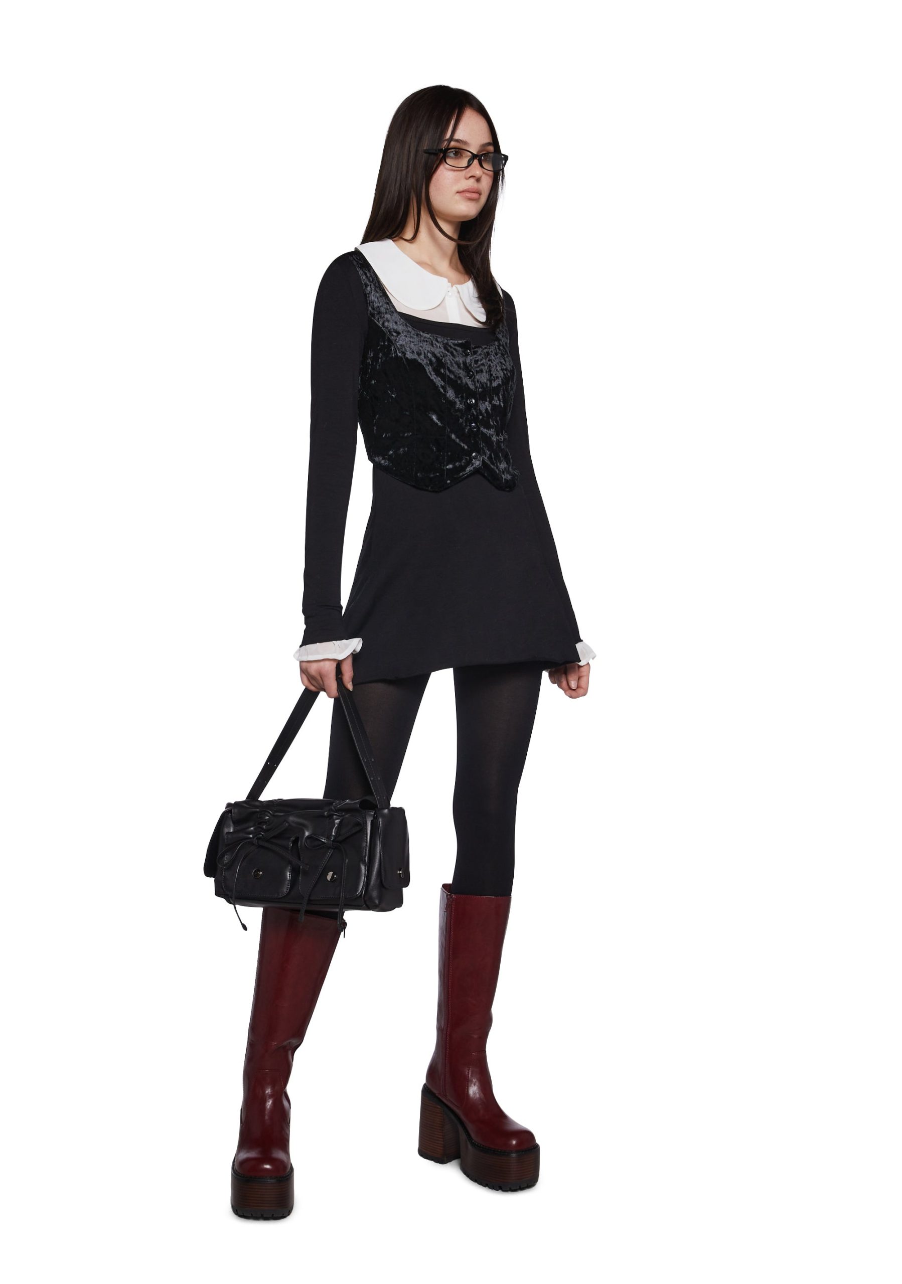 Decoded Messages Dress And Vest Set - Image 2