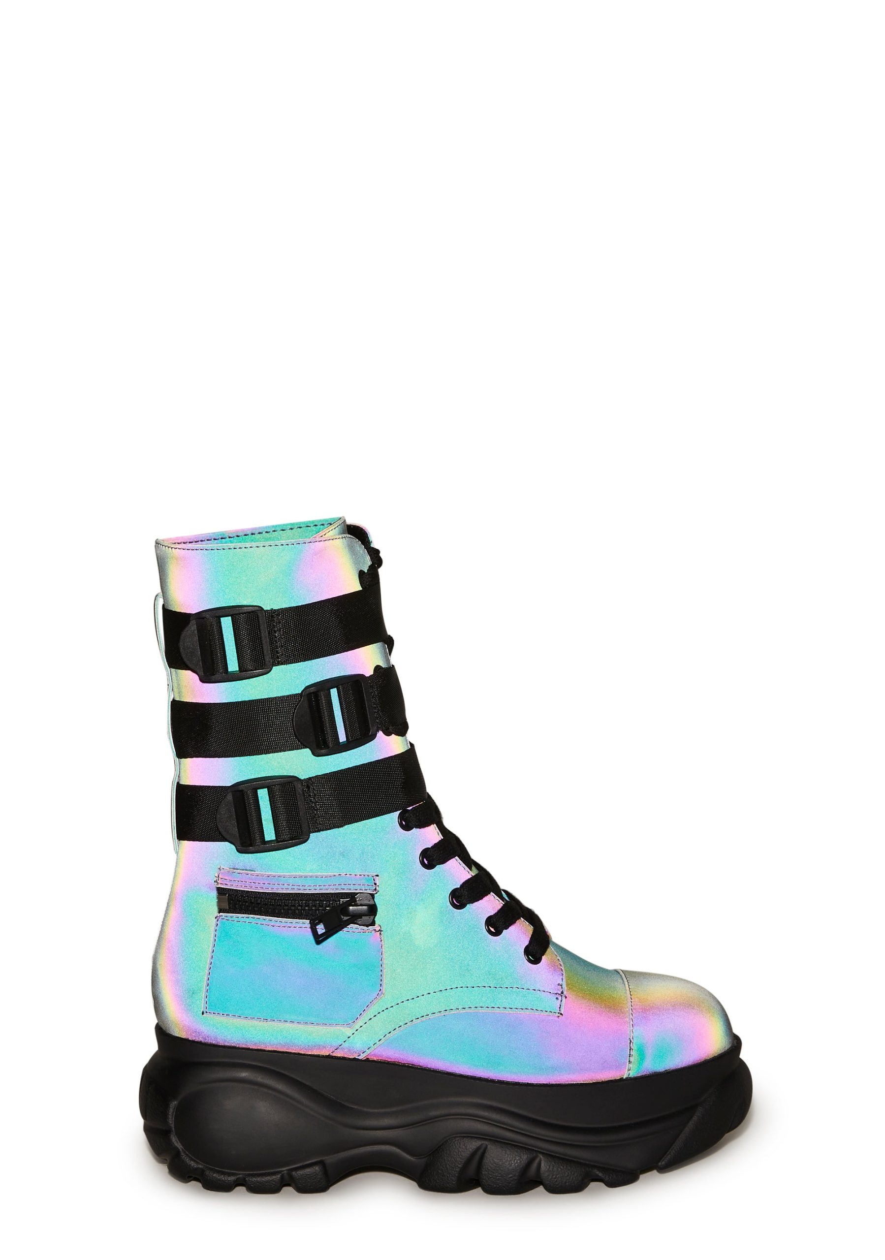 Mad Hustle Pocket Combat Boots - Reflective - Image 2