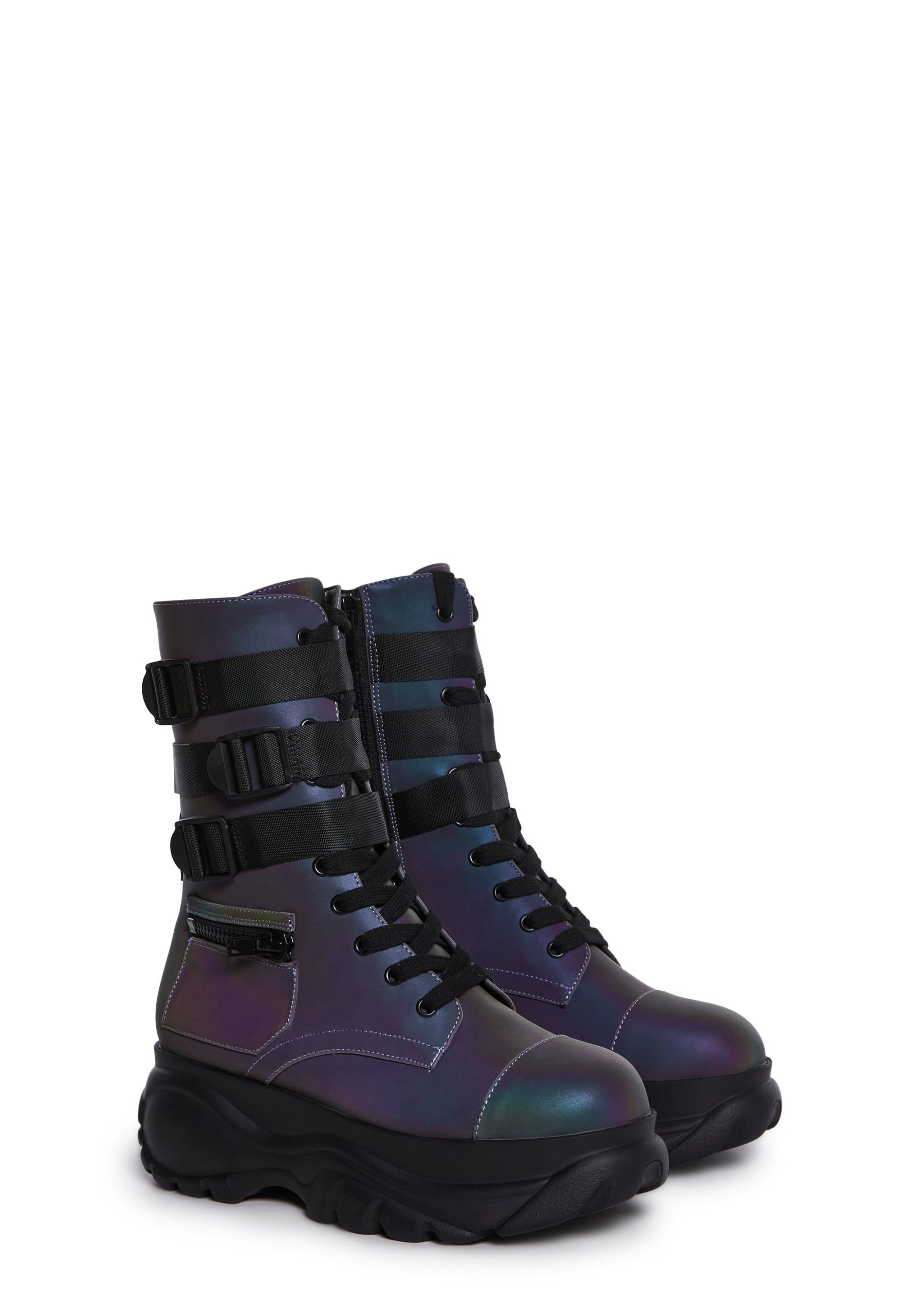 Mad Hustle Pocket Combat Boots - Reflective - Image 3