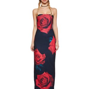 Rose Colored Vision Maxi Dress