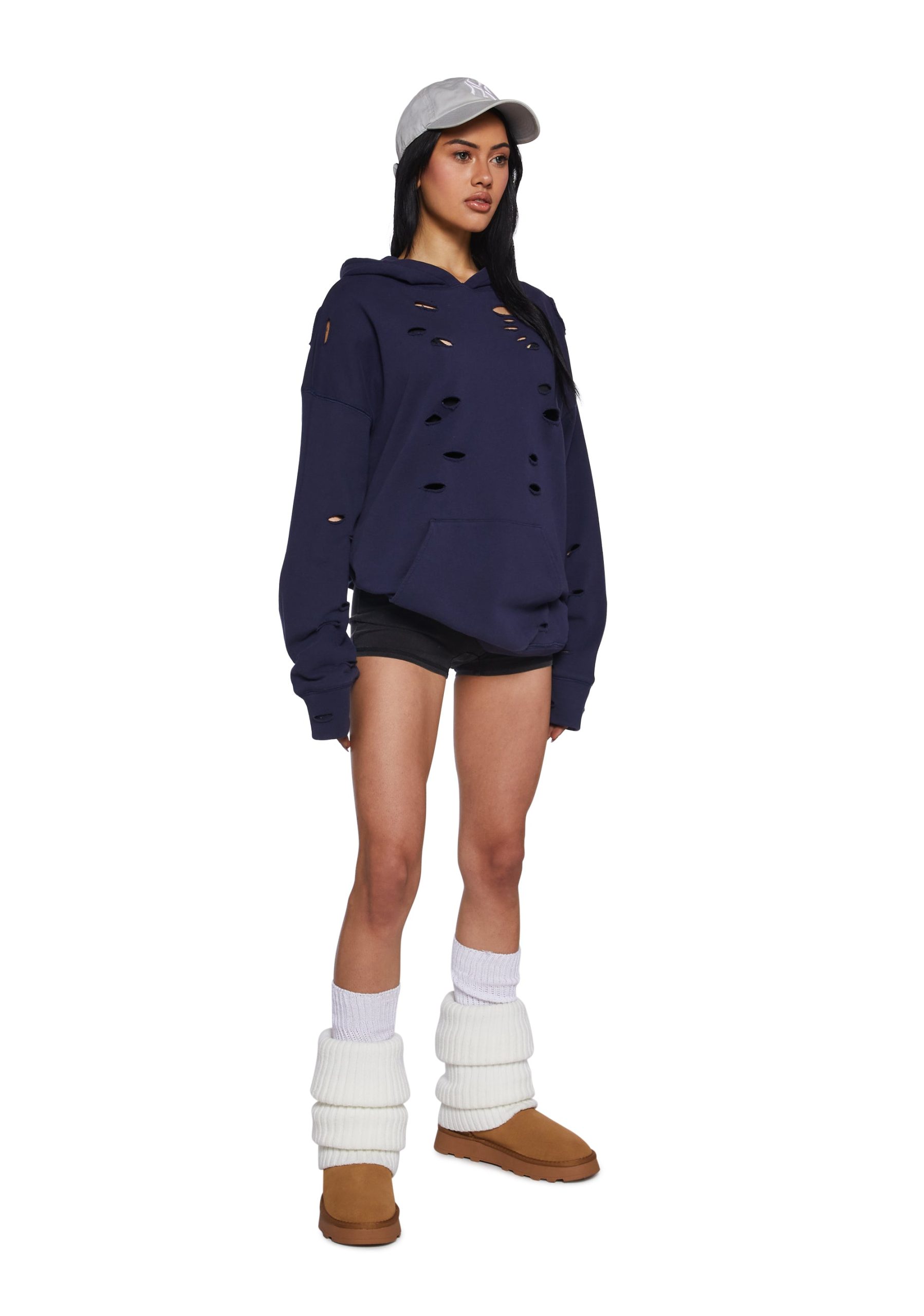 Girly Grit Distressed Hoodie - Image 2