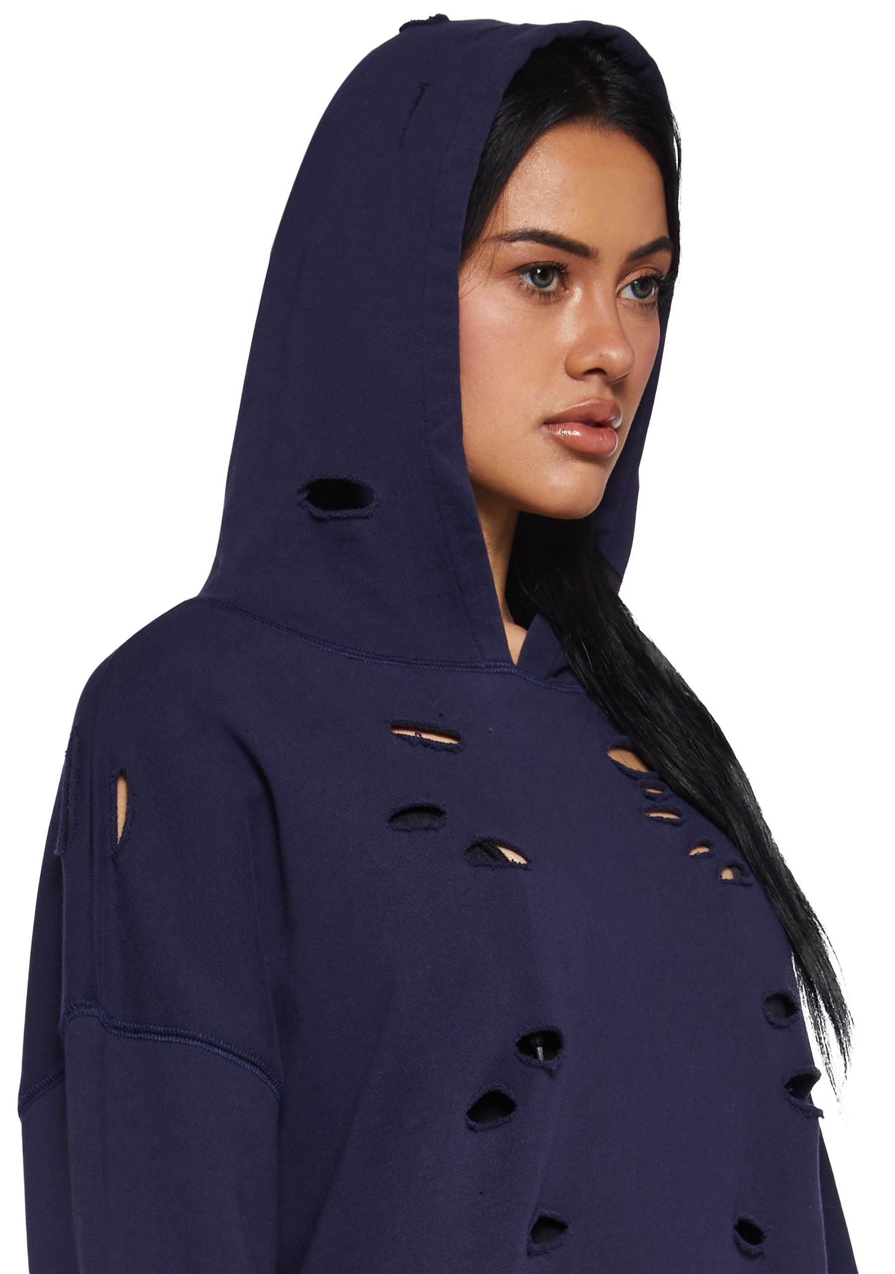 Girly Grit Distressed Hoodie - Image 5