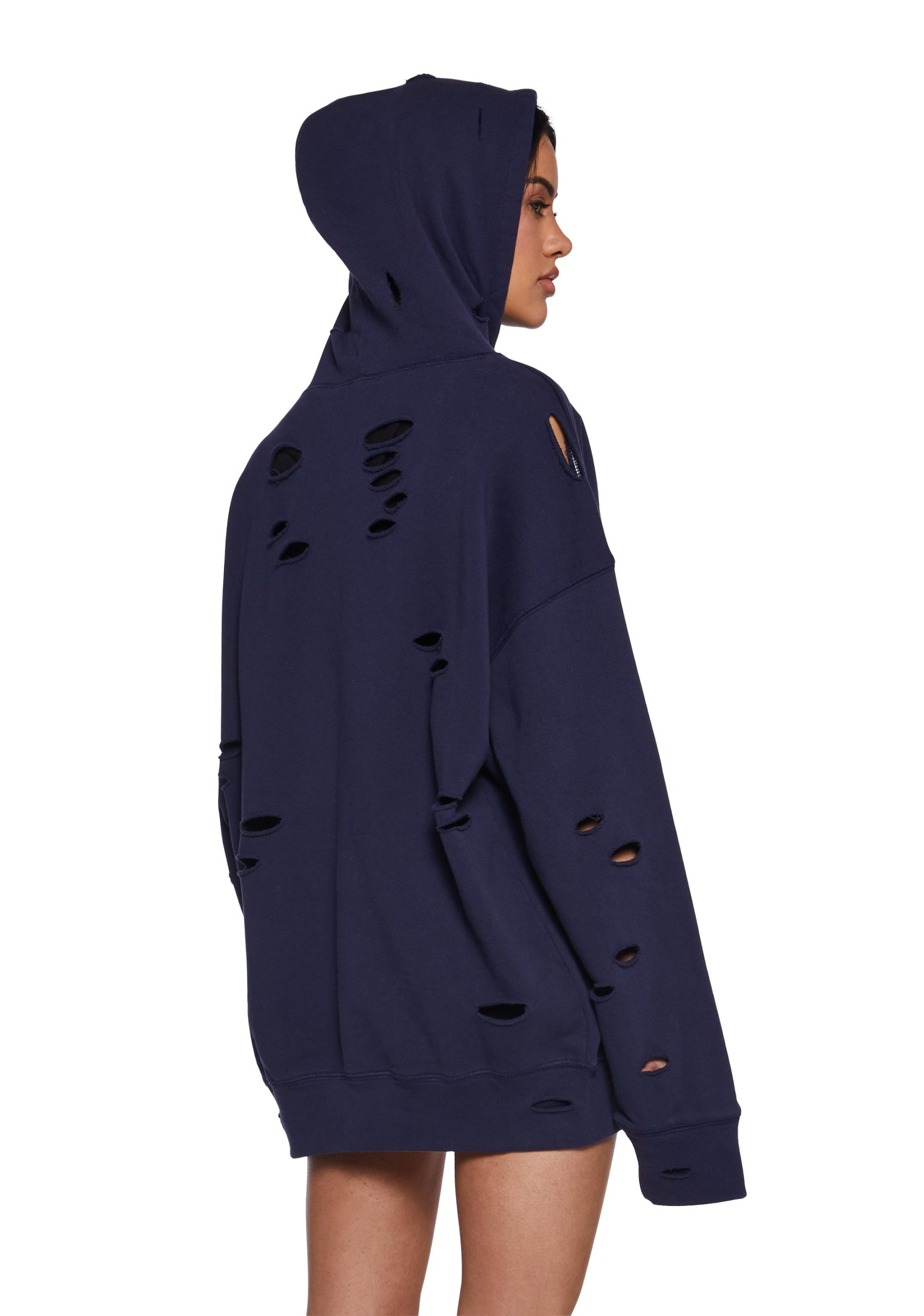 Girly Grit Distressed Hoodie - Image 4