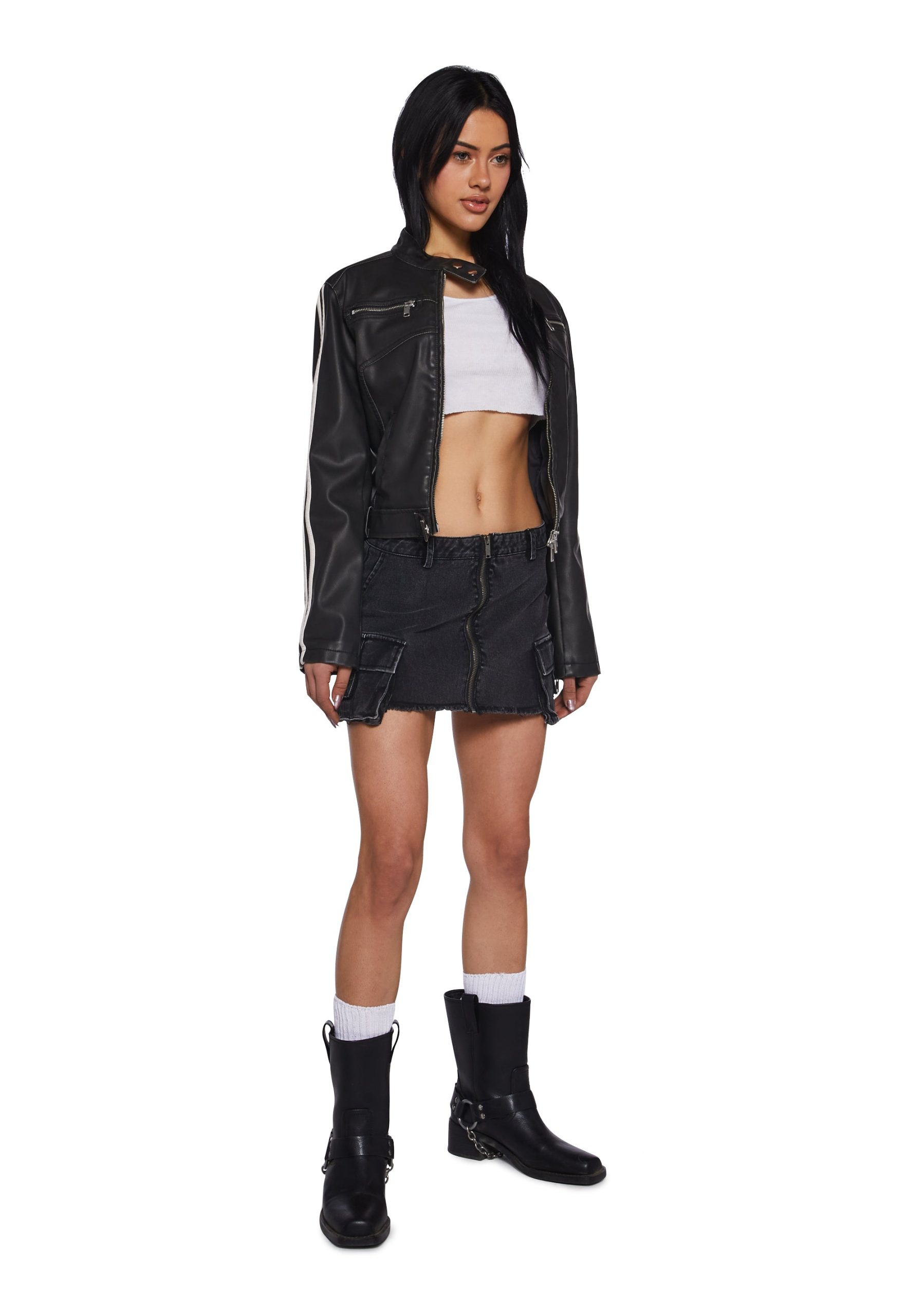 Total Recall Denim Mini Skirt - Image 2
