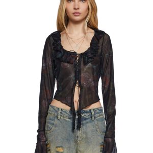 Spring Fling Mesh Top