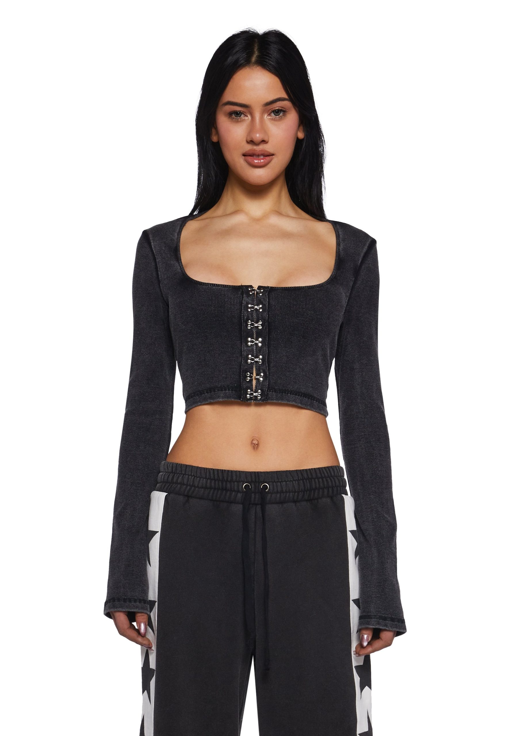 Fascinating Hook Long Sleeve Top