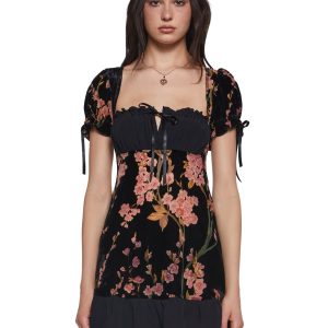 Burned Romance Babydoll Dress