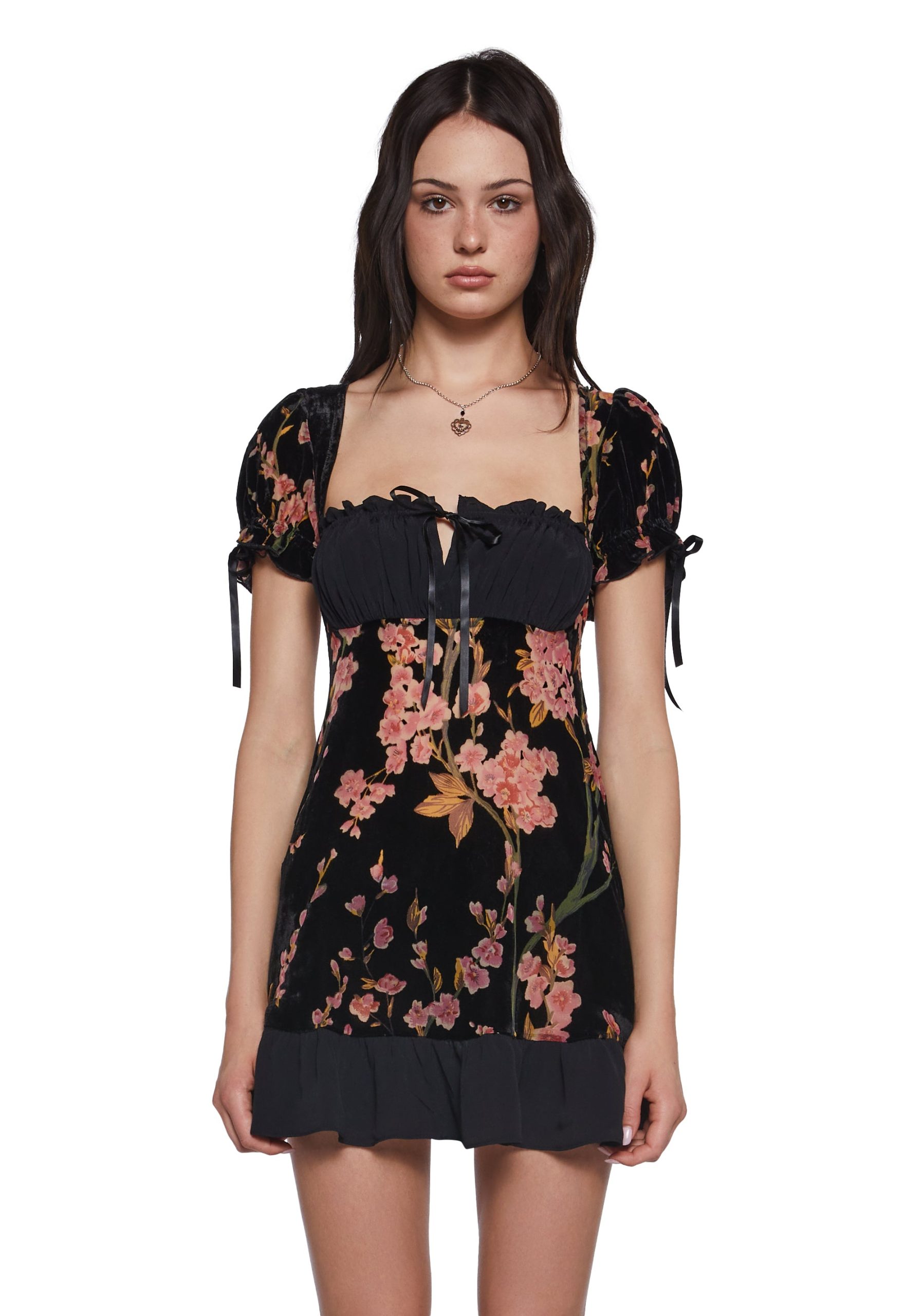Burned Romance Babydoll Dress