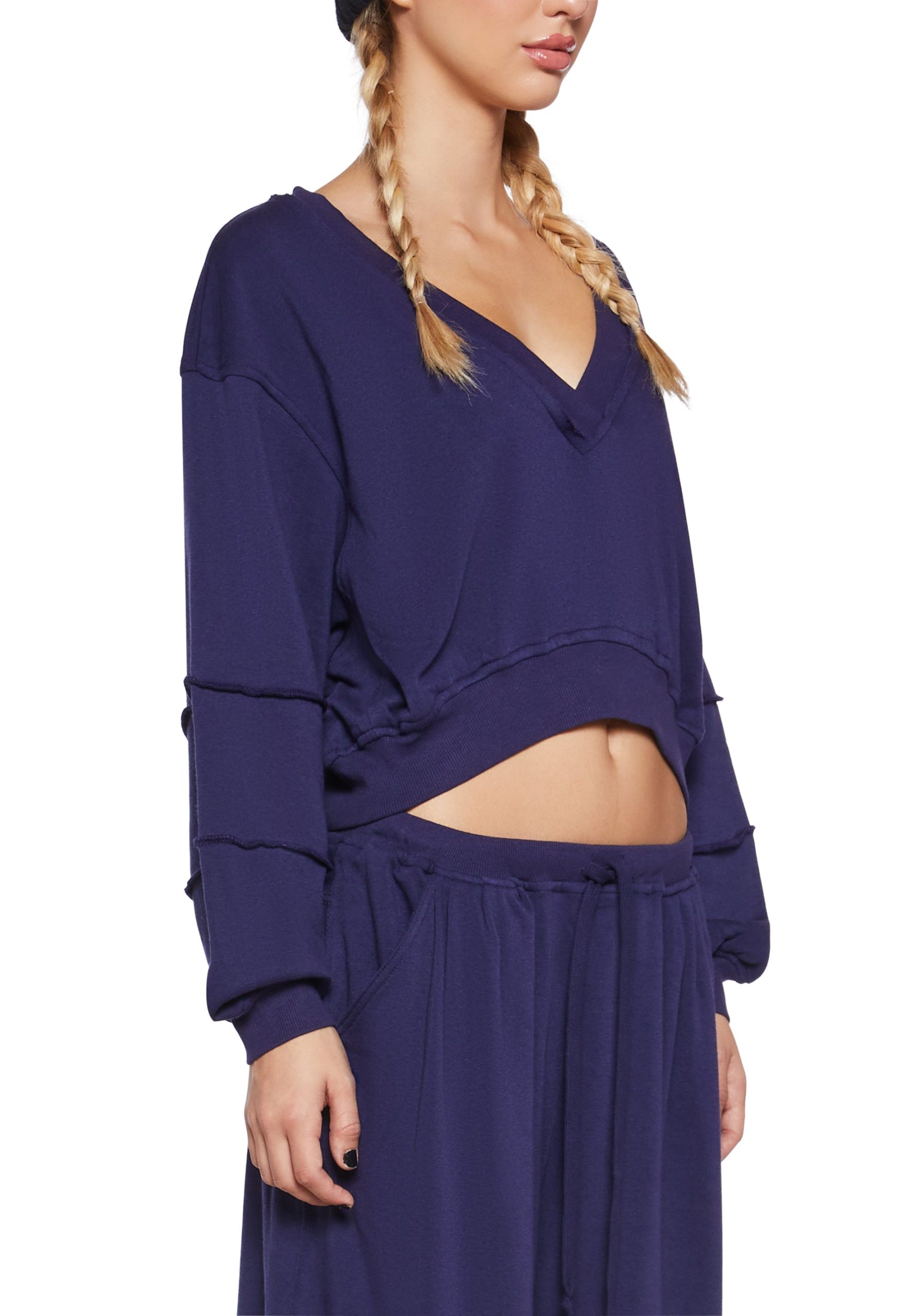 Chic Chill V-Neck Sweatshirt - Image 5