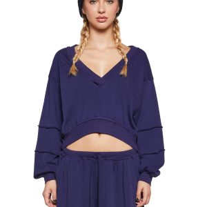 Chic Chill V-Neck Sweatshirt
