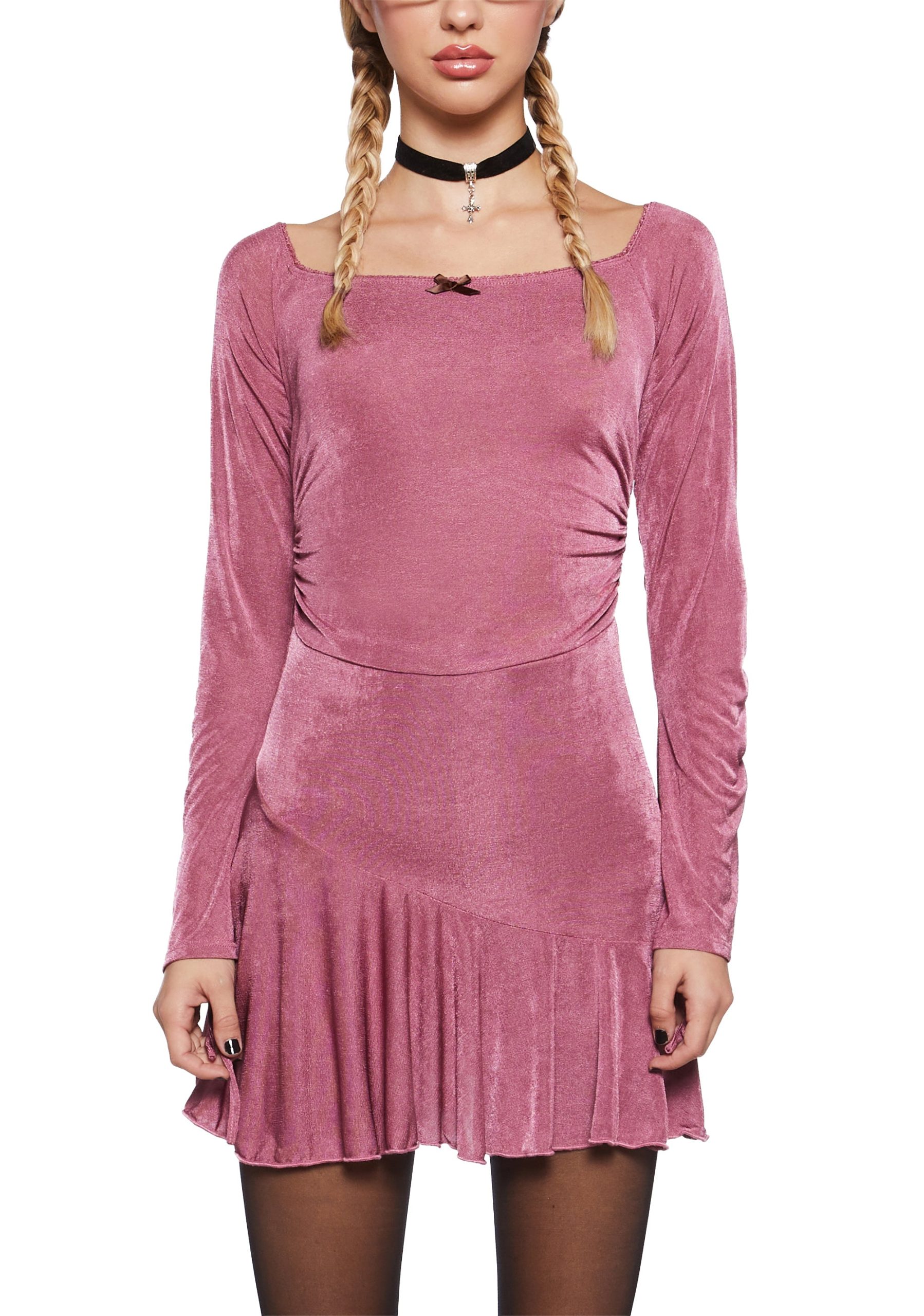 Nonchalant Energy Mini Dress - Pink - Image 5