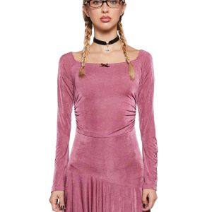 Nonchalant Energy Mini Dress - Pink