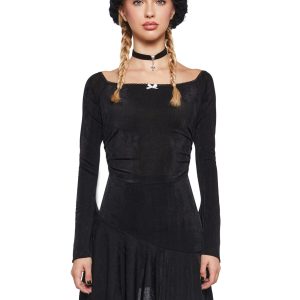 Nonchalant Energy Mini Dress - Black