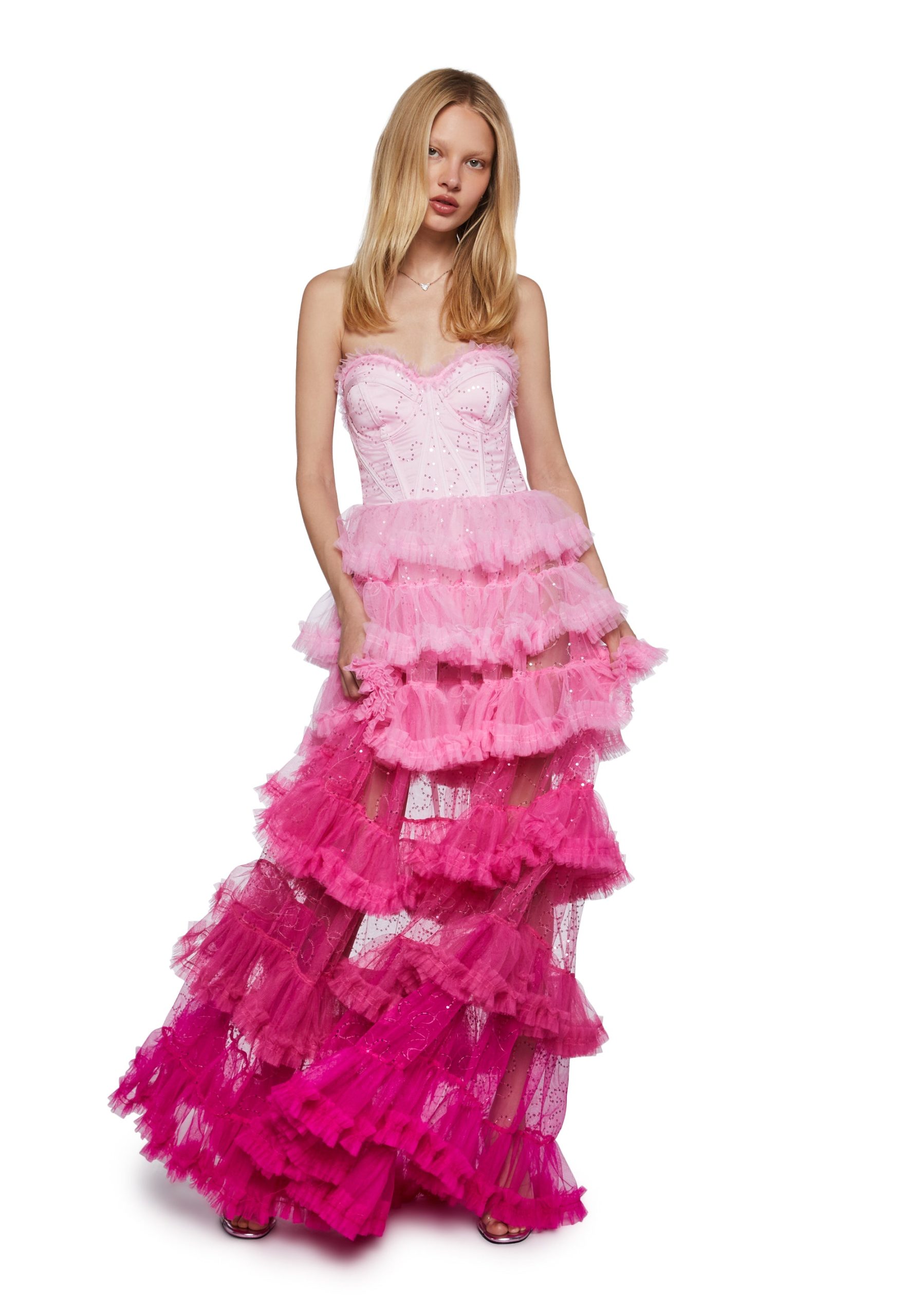At The Altar Maxi Dress - Pink - Image 6