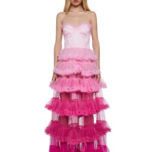 At The Altar Maxi Dress - Pink