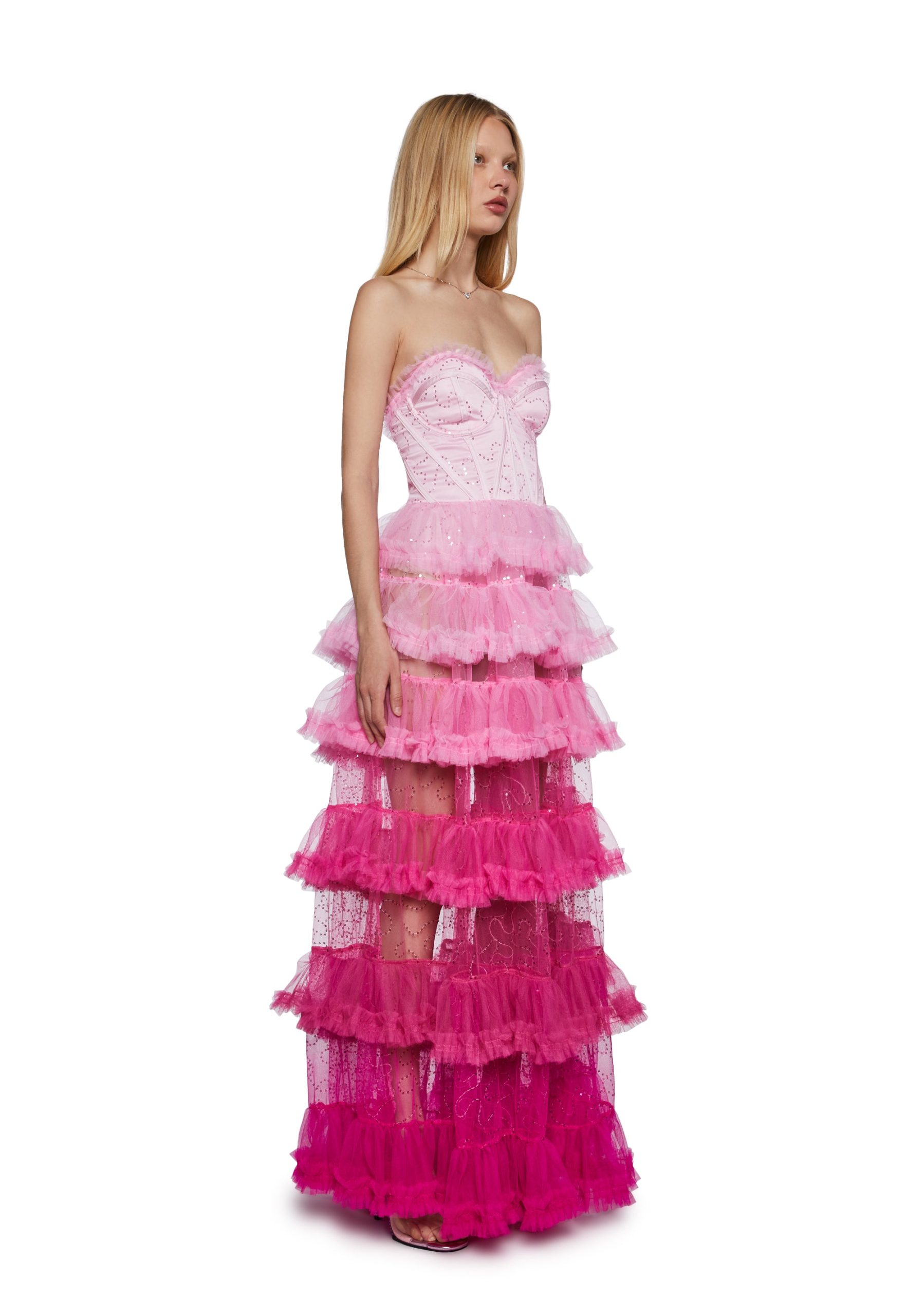 At The Altar Maxi Dress - Pink - Image 3
