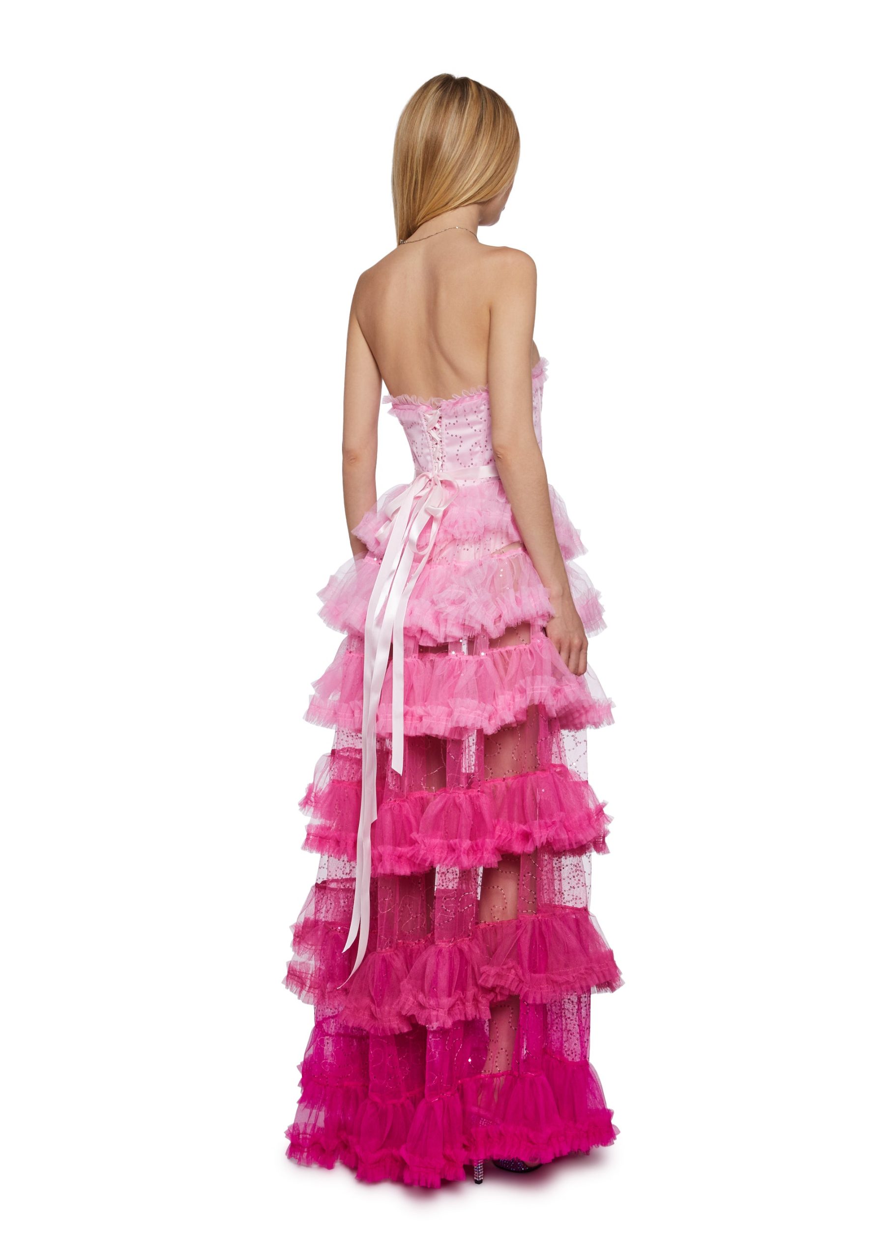 At The Altar Maxi Dress - Pink - Image 4